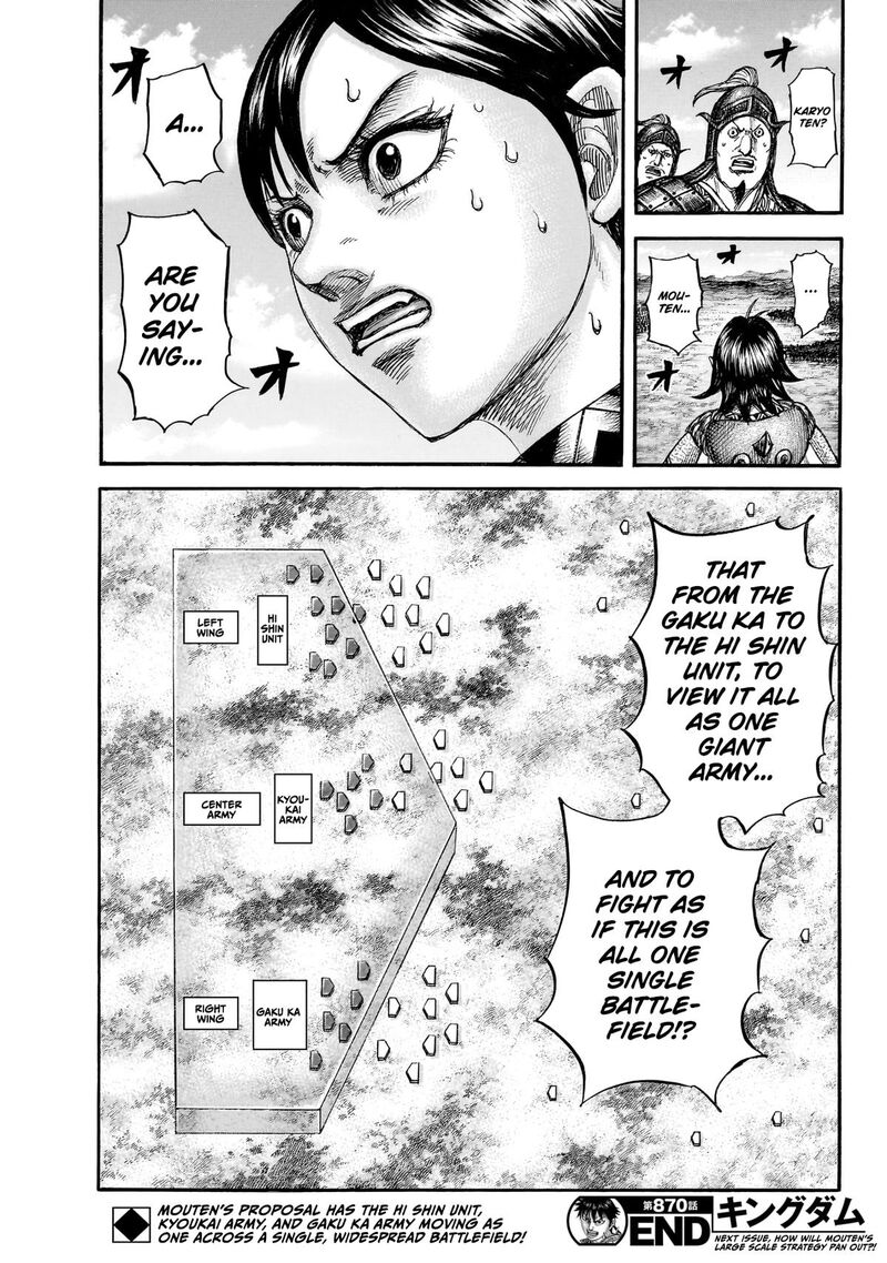 Kingdom Chapter 870 - Page 20 in English