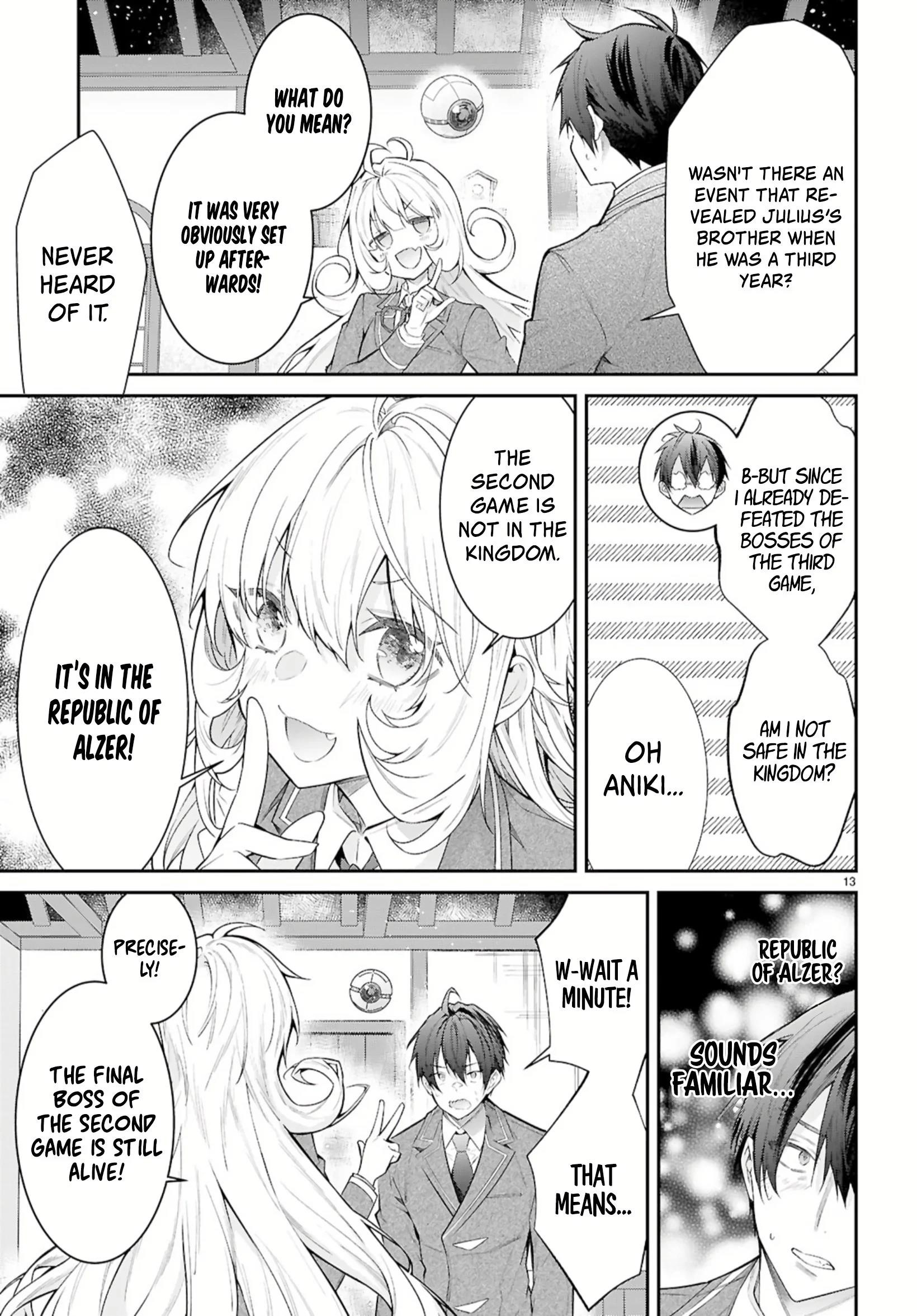 The World of Otome Games is Tough for Mobs Chapter 67 - Page 13 in English