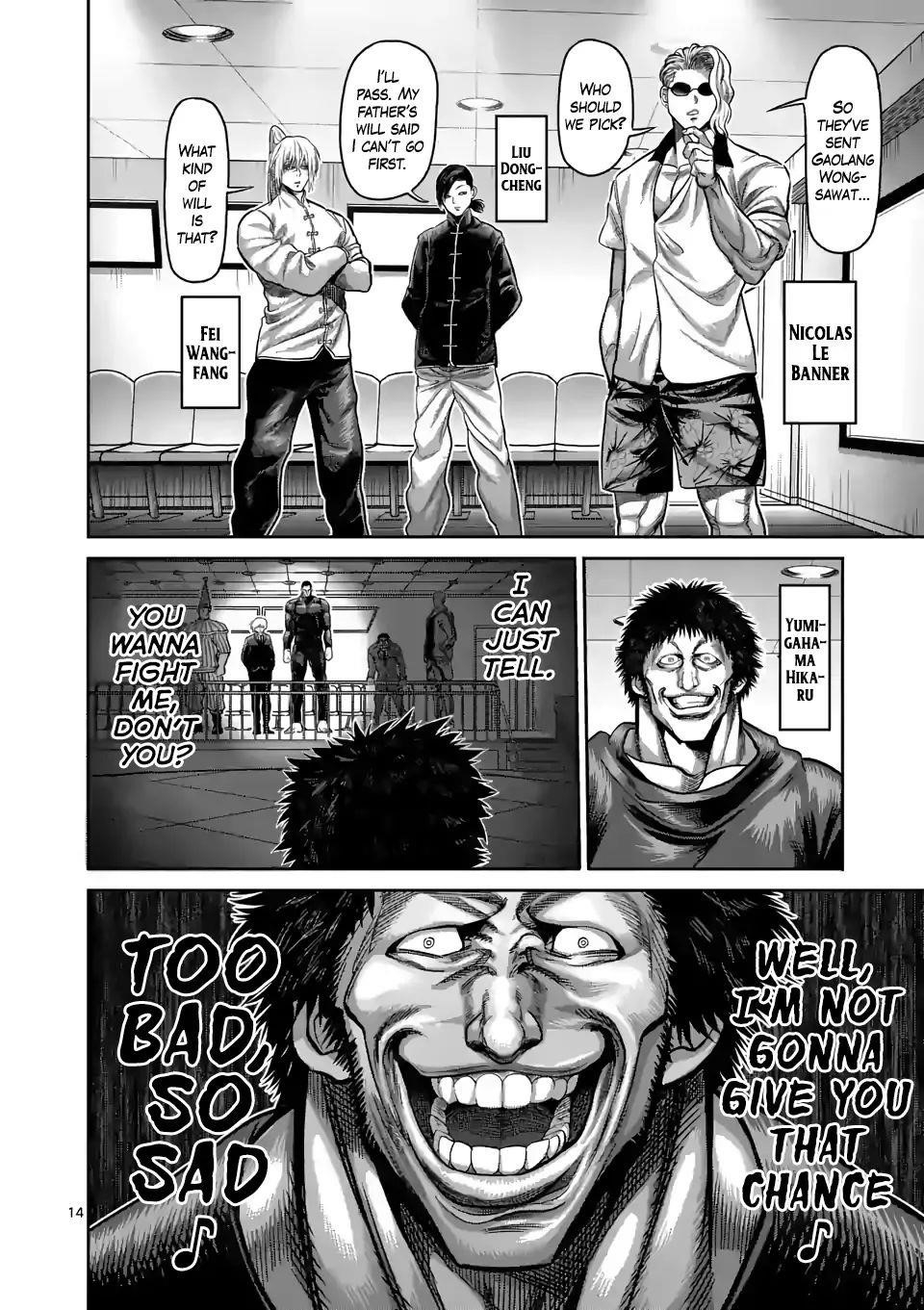 Kengan Omega Chapter 58 - Page 14 in English