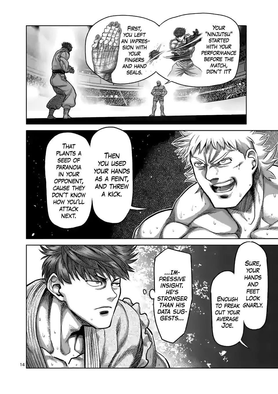 Kengan Omega Chapter 66 - Page 14 in English