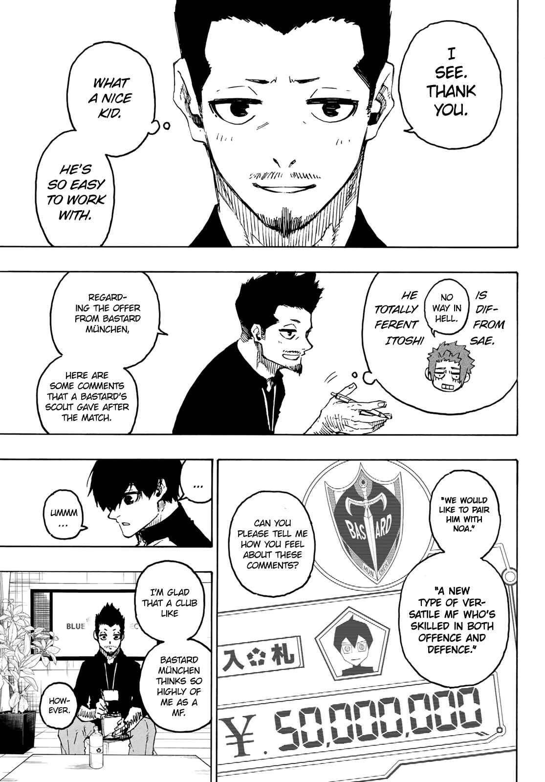 Blue Lock Chapter 205 - Page 3 in English