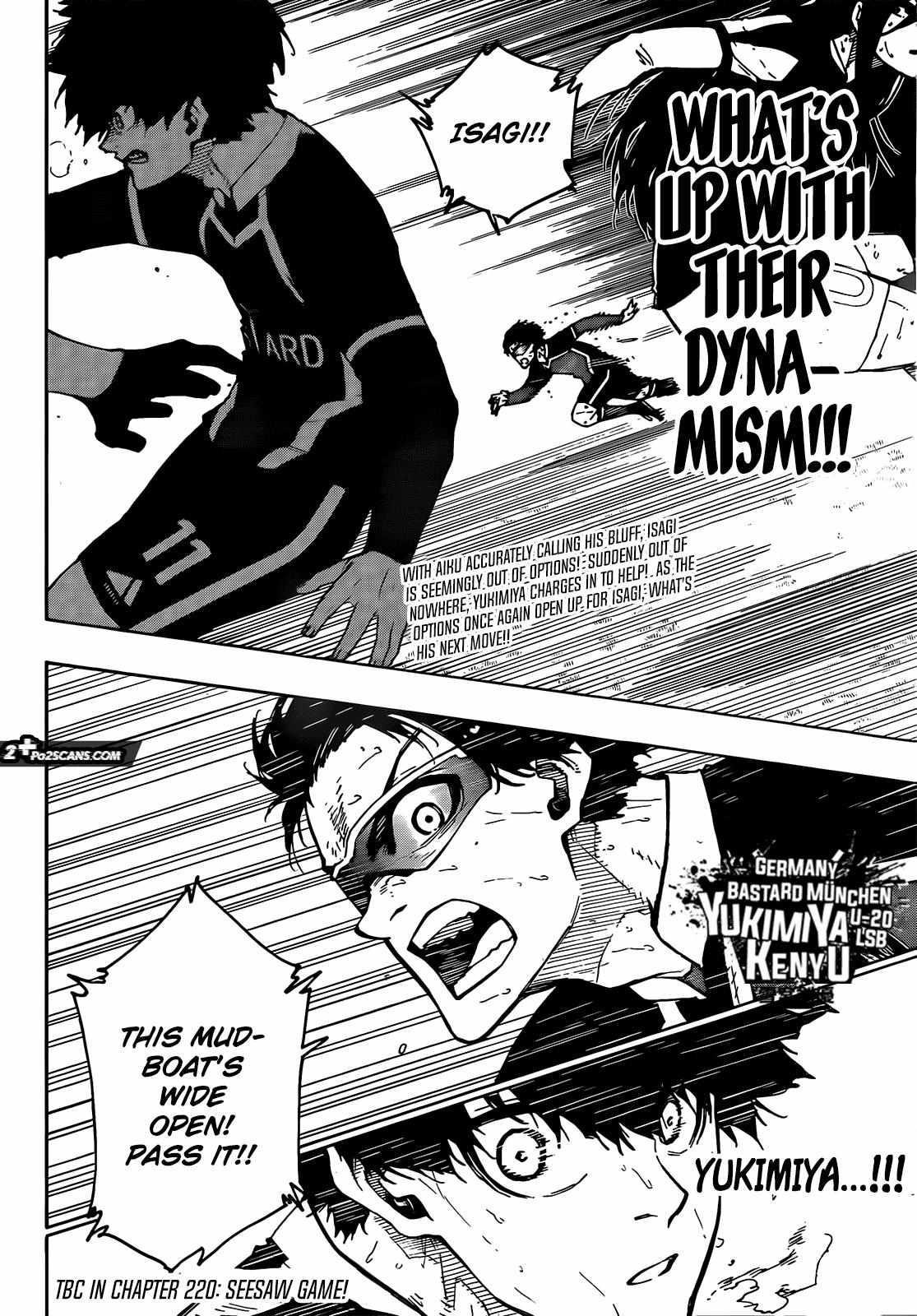 Blue Lock Chapter 219 - Page 19 in English