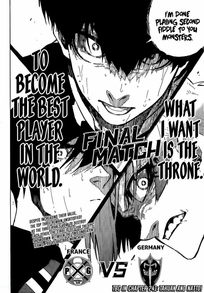 Blue Lock Chapter 240 - Page 20 in English