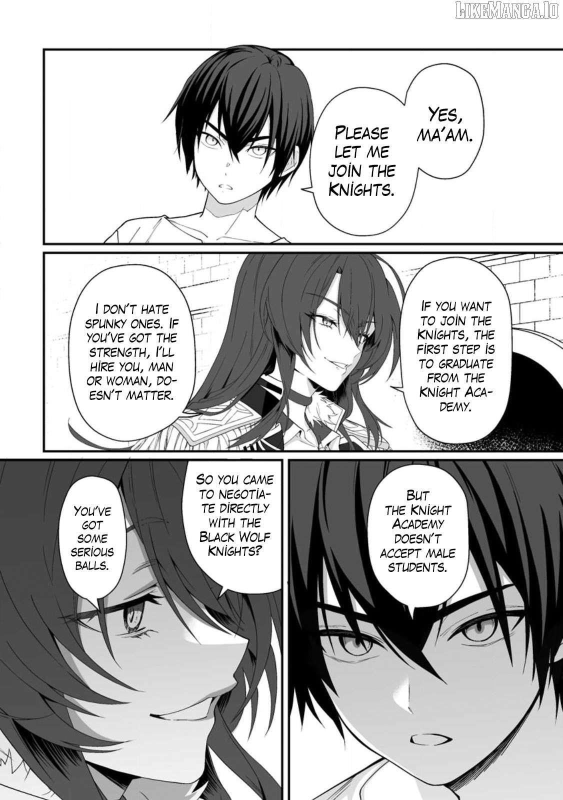 I, the Only Male Knight in a Chastity-Reversed World, Entered the Female Knight Academy and Was Treated as a Hero for Some Reason: Unrivaled in the Harem with My Unequaled Skills Chapter 1 - Page 12 in English