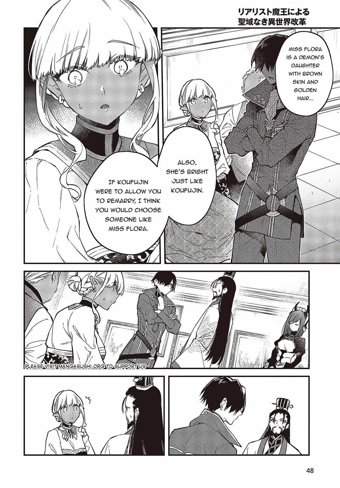 Realist Maou Niyoru Seiiki Naki Isekai Kaikaku Chapter 49 - Page 10 in English