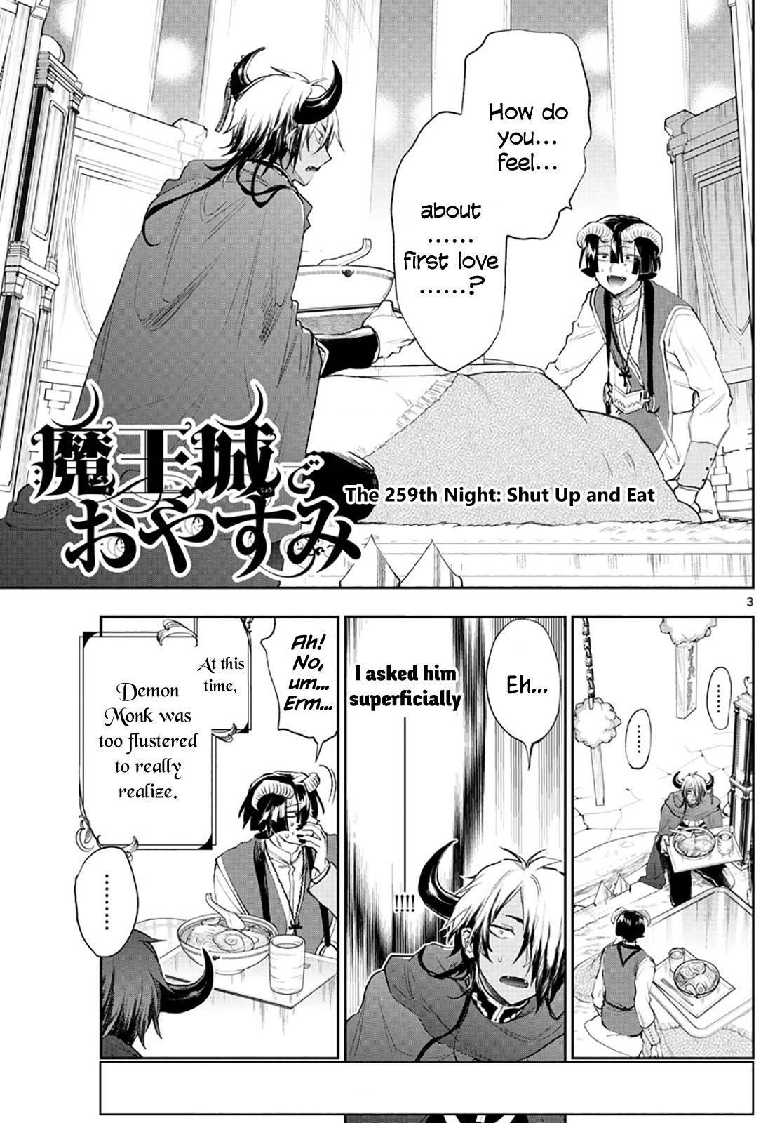 Maou-jou de Oyasumi Chapter 259 - Page 3 in English