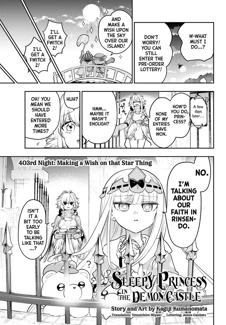 Maou-jou de Oyasumi Chapter 403 - Page 3 in English