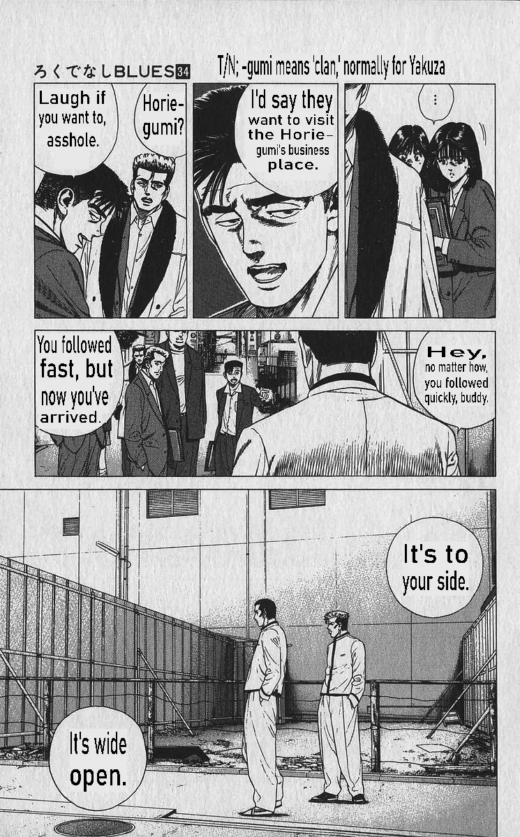 Rokudenashi Blues Chapter 335 - Page 13 in English