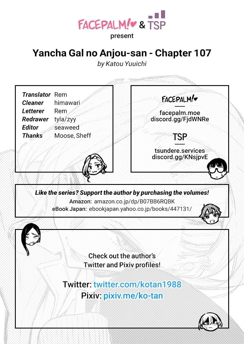 Yancha Gal no Anjou-san Chapter 107 - Page 18 in English