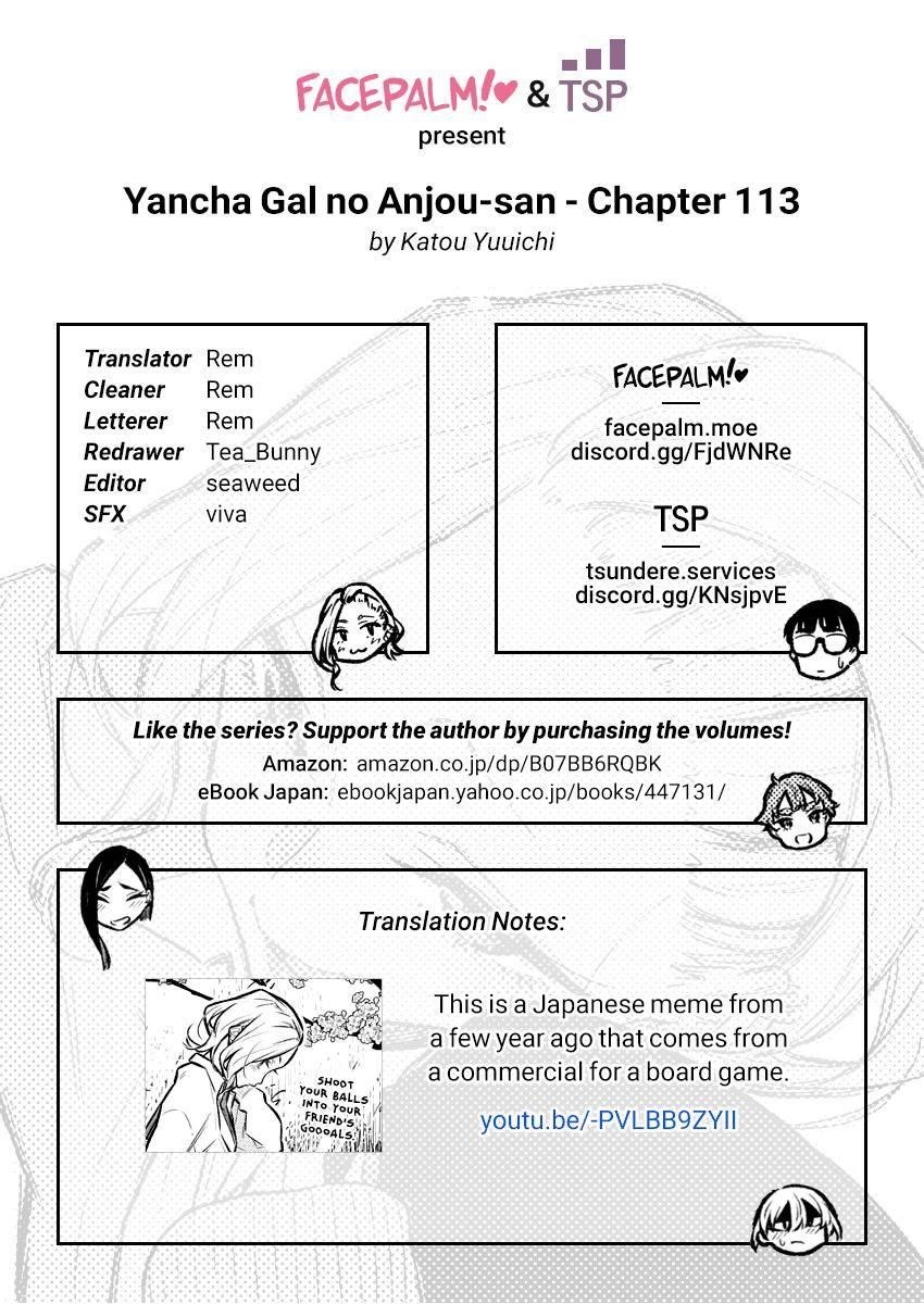Yancha Gal no Anjou-san Chapter 113 - Page 14 in English
