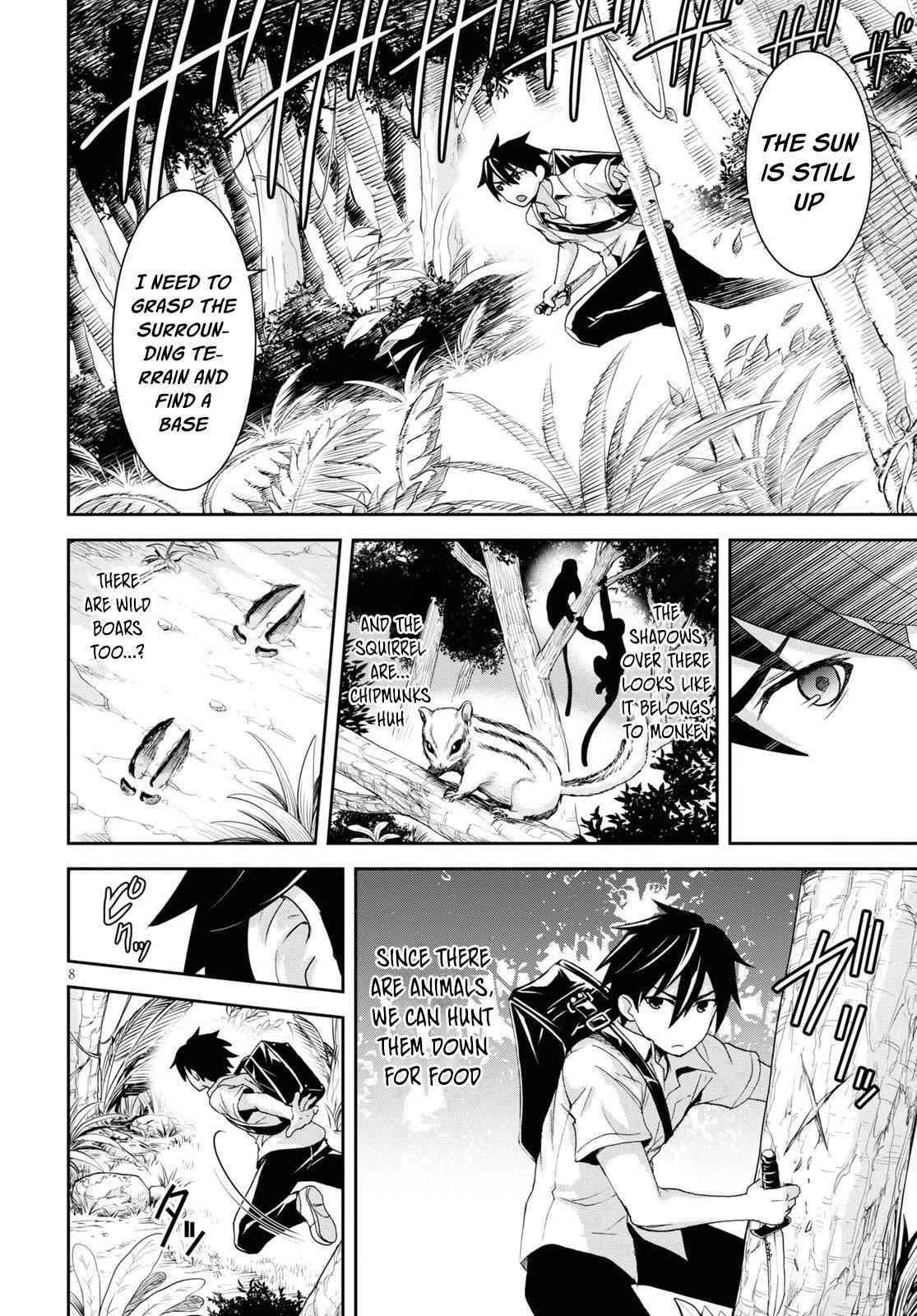 Isekai Yurutto Survival Seikatsu: Gakkou No Minna To Isekai No Mujintou Ni Tenishitakedo Ore Dake Rakushou Desu Chapter 1 - Page 11 in English