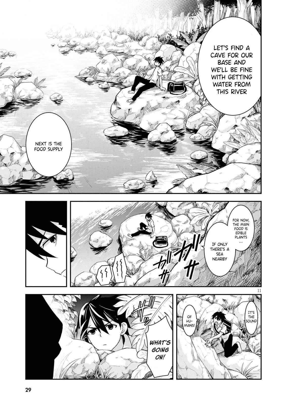 Isekai Yurutto Survival Seikatsu: Gakkou No Minna To Isekai No Mujintou Ni Tenishitakedo Ore Dake Rakushou Desu Chapter 1 - Page 14 in English