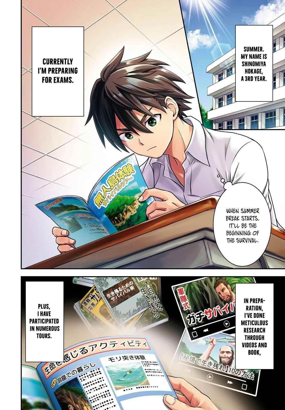 Isekai Yurutto Survival Seikatsu: Gakkou No Minna To Isekai No Mujintou Ni Tenishitakedo Ore Dake Rakushou Desu Chapter 1 - Page 3 in English