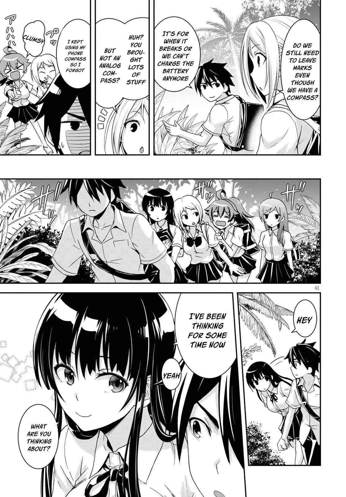 Isekai Yurutto Survival Seikatsu: Gakkou No Minna To Isekai No Mujintou Ni Tenishitakedo Ore Dake Rakushou Desu Chapter 1 - Page 44 in English