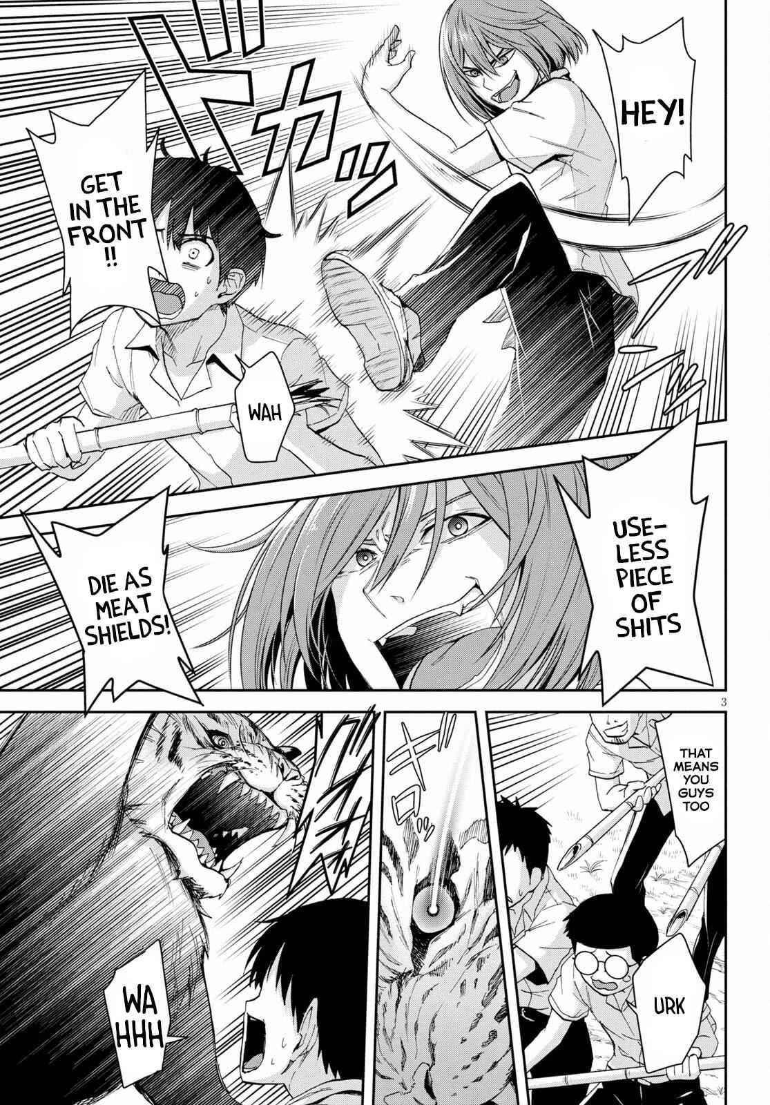Isekai Yurutto Survival Seikatsu: Gakkou No Minna To Isekai No Mujintou Ni Tenishitakedo Ore Dake Rakushou Desu Chapter 10 - Page 3 in English