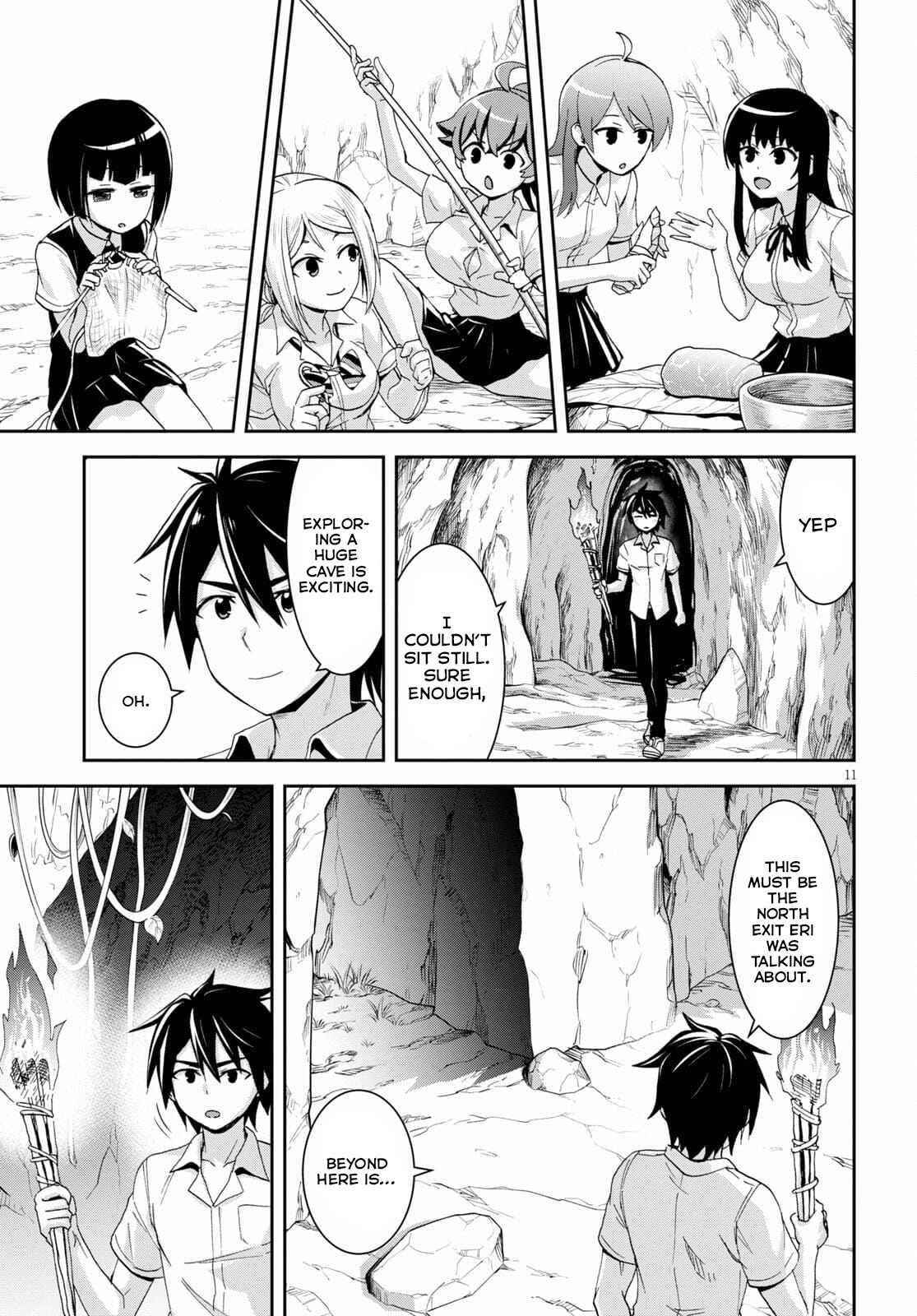 Isekai Yurutto Survival Seikatsu: Gakkou No Minna To Isekai No Mujintou Ni Tenishitakedo Ore Dake Rakushou Desu Chapter 11 - Page 11 in English