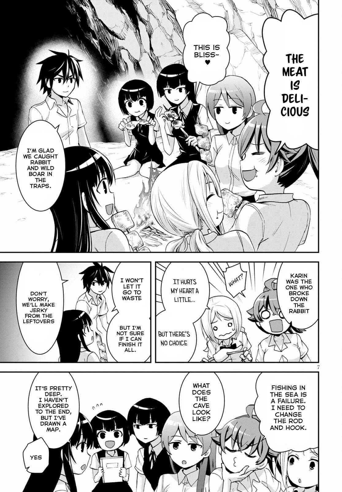 Isekai Yurutto Survival Seikatsu: Gakkou No Minna To Isekai No Mujintou Ni Tenishitakedo Ore Dake Rakushou Desu Chapter 11 - Page 7 in English