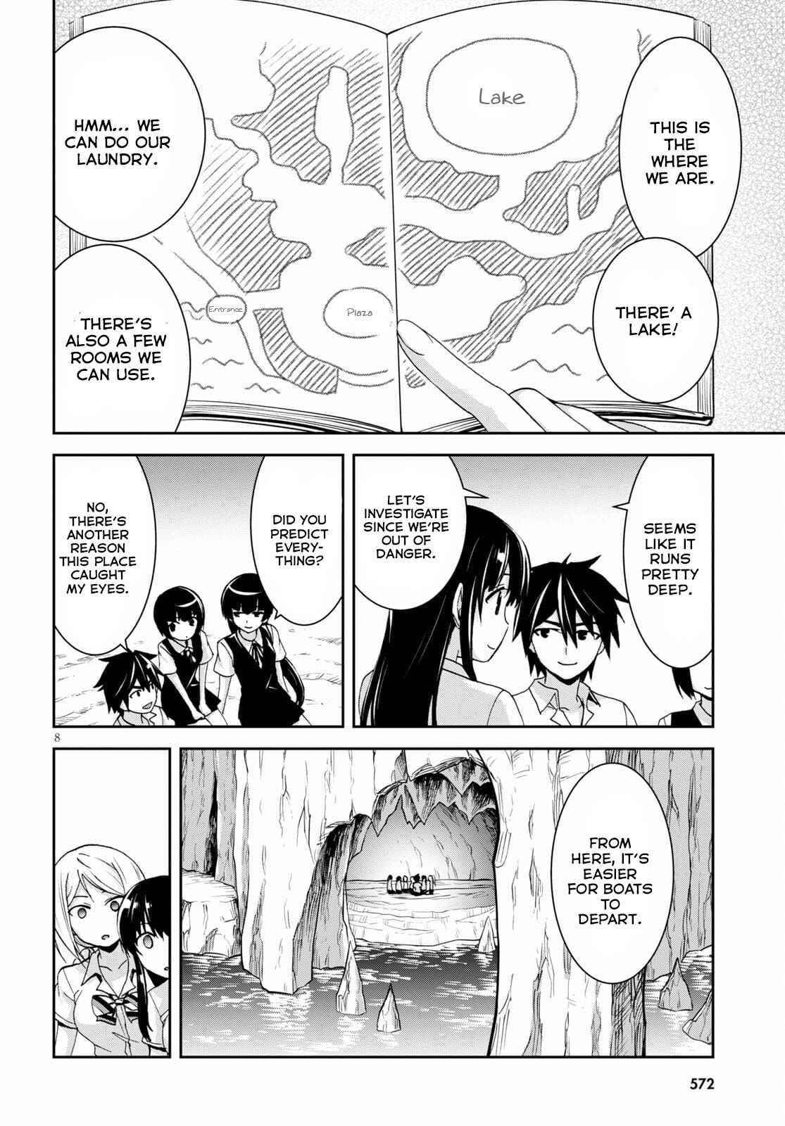 Isekai Yurutto Survival Seikatsu: Gakkou No Minna To Isekai No Mujintou Ni Tenishitakedo Ore Dake Rakushou Desu Chapter 11 - Page 8 in English