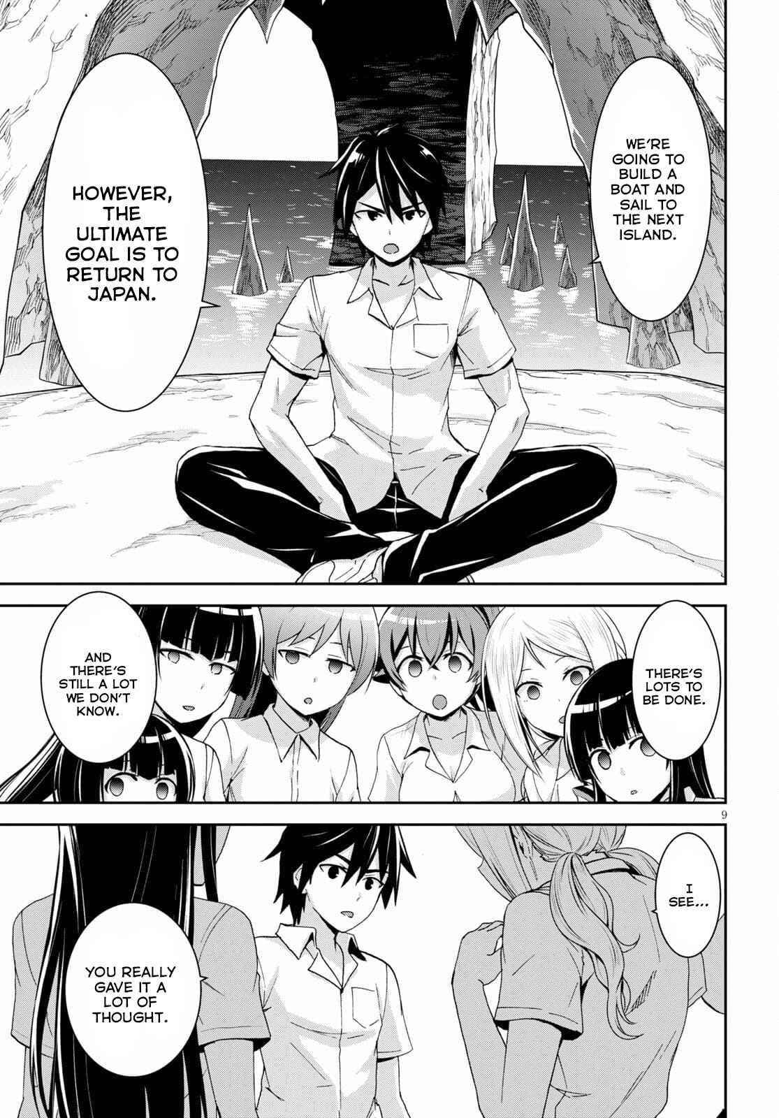 Isekai Yurutto Survival Seikatsu: Gakkou No Minna To Isekai No Mujintou Ni Tenishitakedo Ore Dake Rakushou Desu Chapter 11 - Page 9 in English