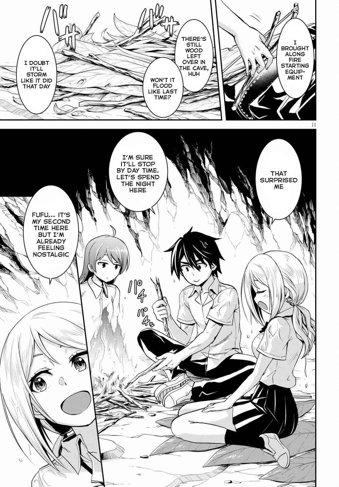 Isekai Yurutto Survival Seikatsu: Gakkou No Minna To Isekai No Mujintou Ni Tenishitakedo Ore Dake Rakushou Desu Chapter 14 - Page 11 in English