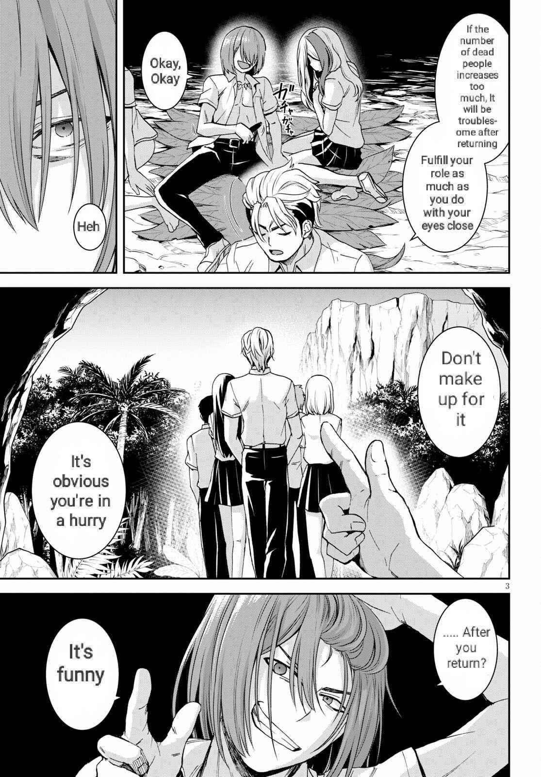 Isekai Yurutto Survival Seikatsu: Gakkou No Minna To Isekai No Mujintou Ni Tenishitakedo Ore Dake Rakushou Desu Chapter 15 - Page 3 in English