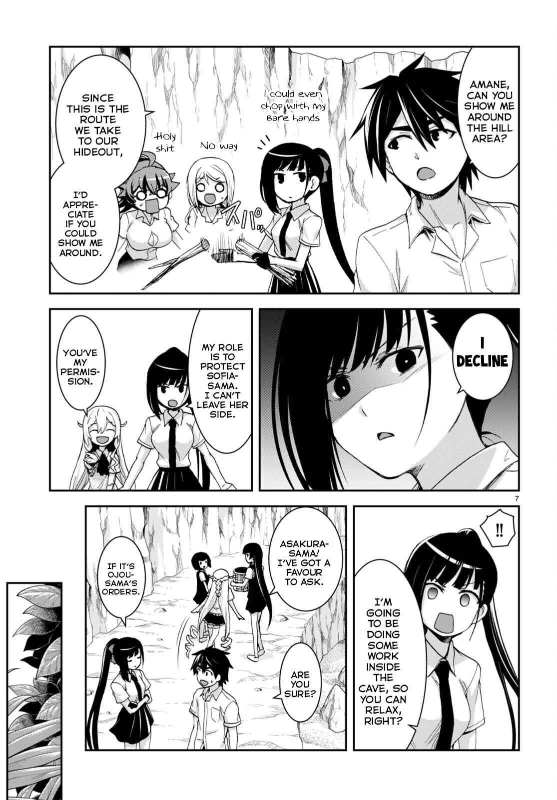 Isekai Yurutto Survival Seikatsu: Gakkou No Minna To Isekai No Mujintou Ni Tenishitakedo Ore Dake Rakushou Desu Chapter 17 - Page 7 in English