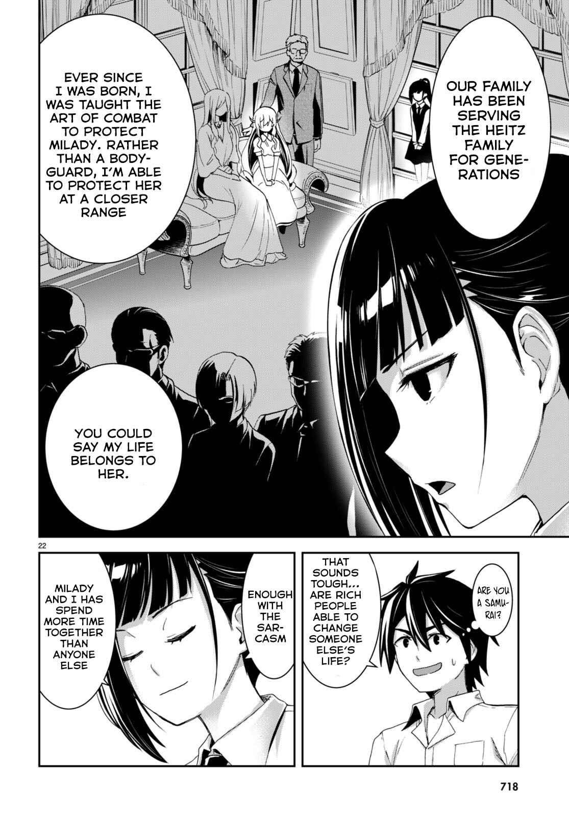 Isekai Yurutto Survival Seikatsu: Gakkou No Minna To Isekai No Mujintou Ni Tenishitakedo Ore Dake Rakushou Desu Chapter 18 - Page 22 in English