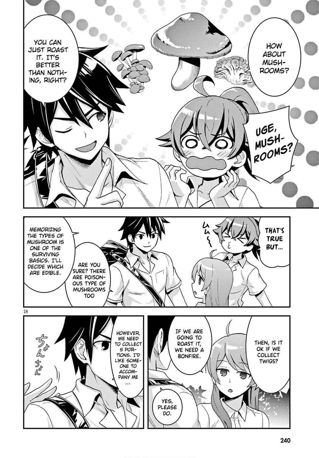 Isekai Yurutto Survival Seikatsu: Gakkou No Minna To Isekai No Mujintou Ni Tenishitakedo Ore Dake Rakushou Desu Chapter 2 - Page 18 in English