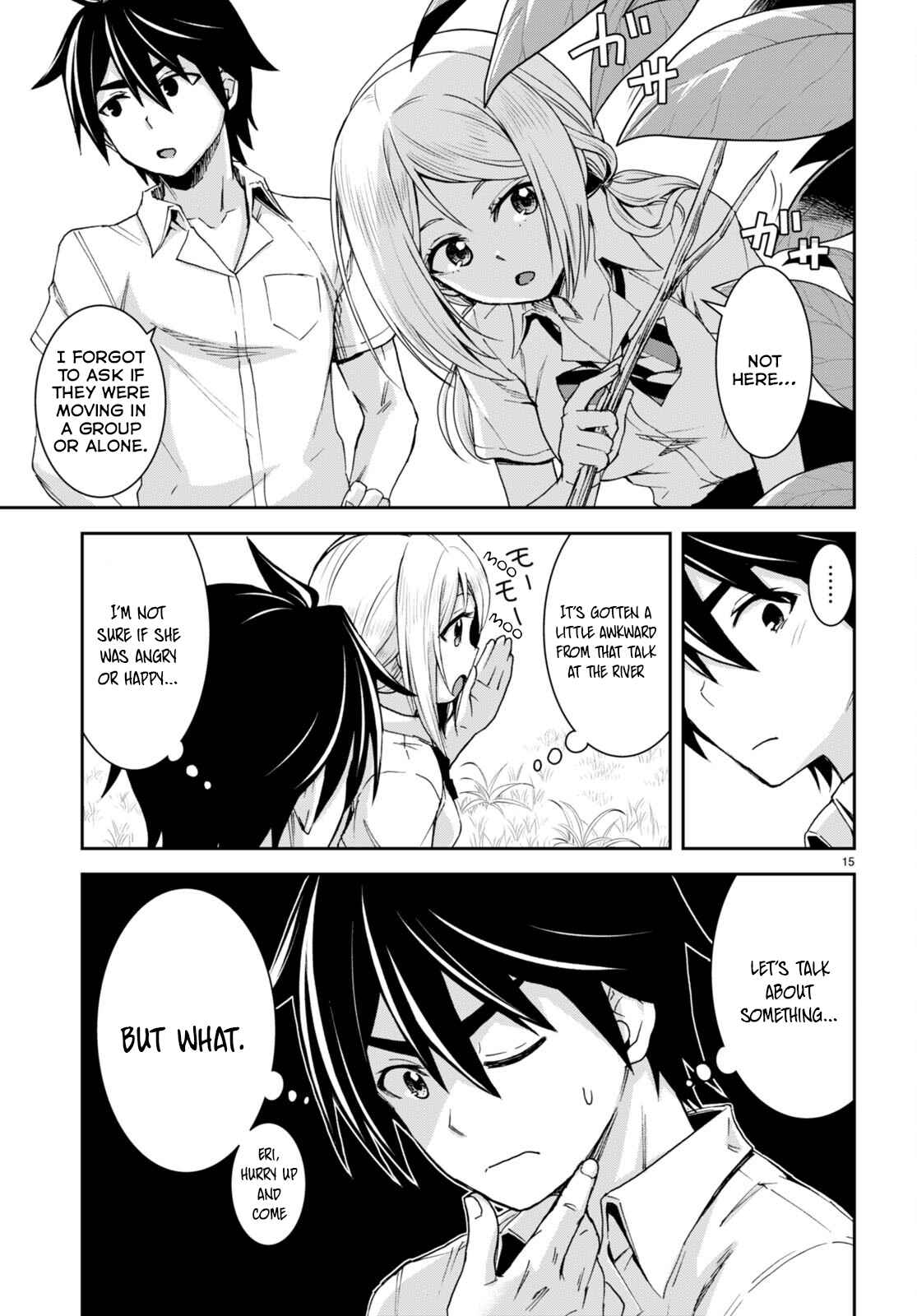 Isekai Yurutto Survival Seikatsu: Gakkou No Minna To Isekai No Mujintou Ni Tenishitakedo Ore Dake Rakushou Desu Chapter 20 - Page 15 in English