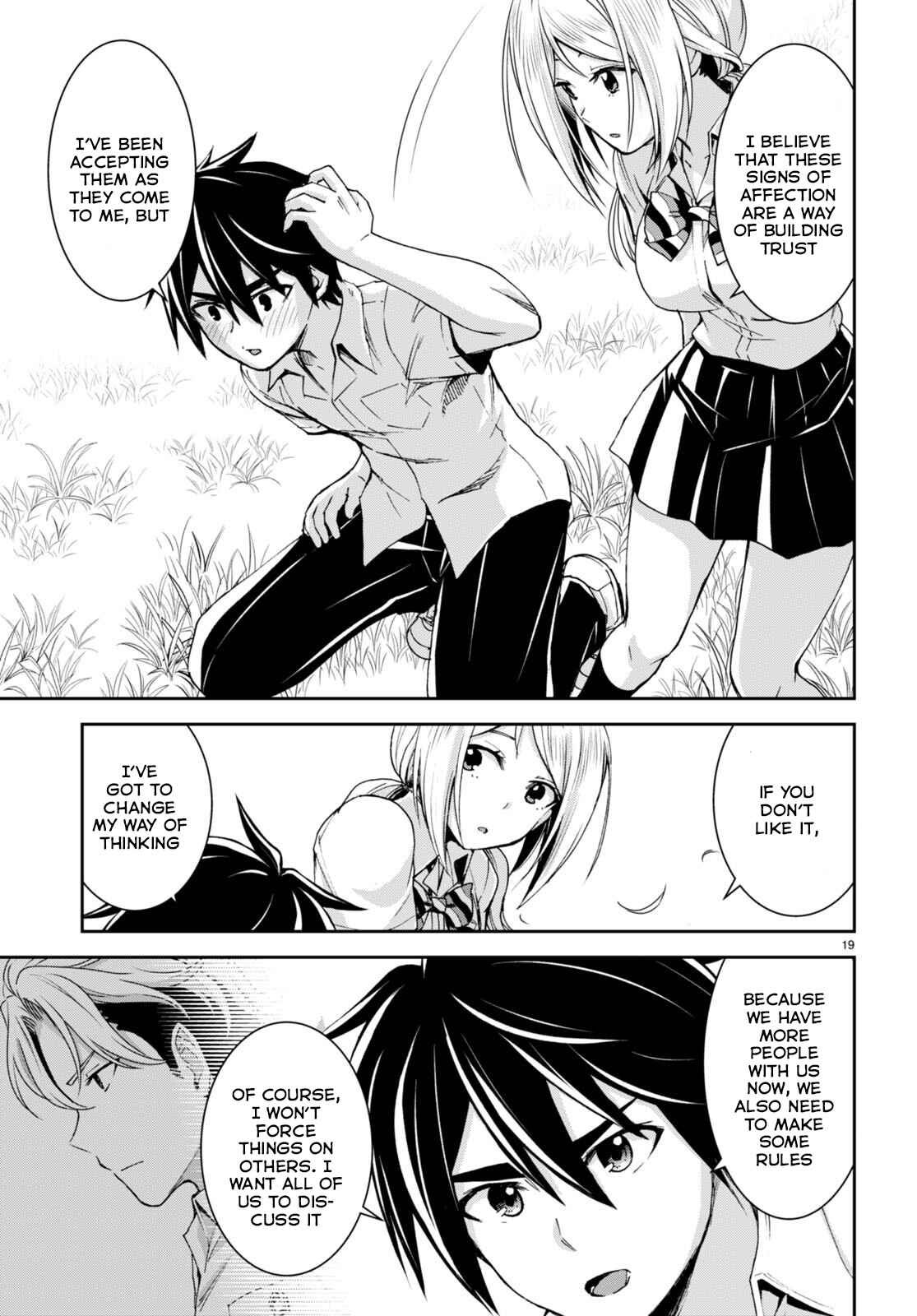 Isekai Yurutto Survival Seikatsu: Gakkou No Minna To Isekai No Mujintou Ni Tenishitakedo Ore Dake Rakushou Desu Chapter 20 - Page 19 in English