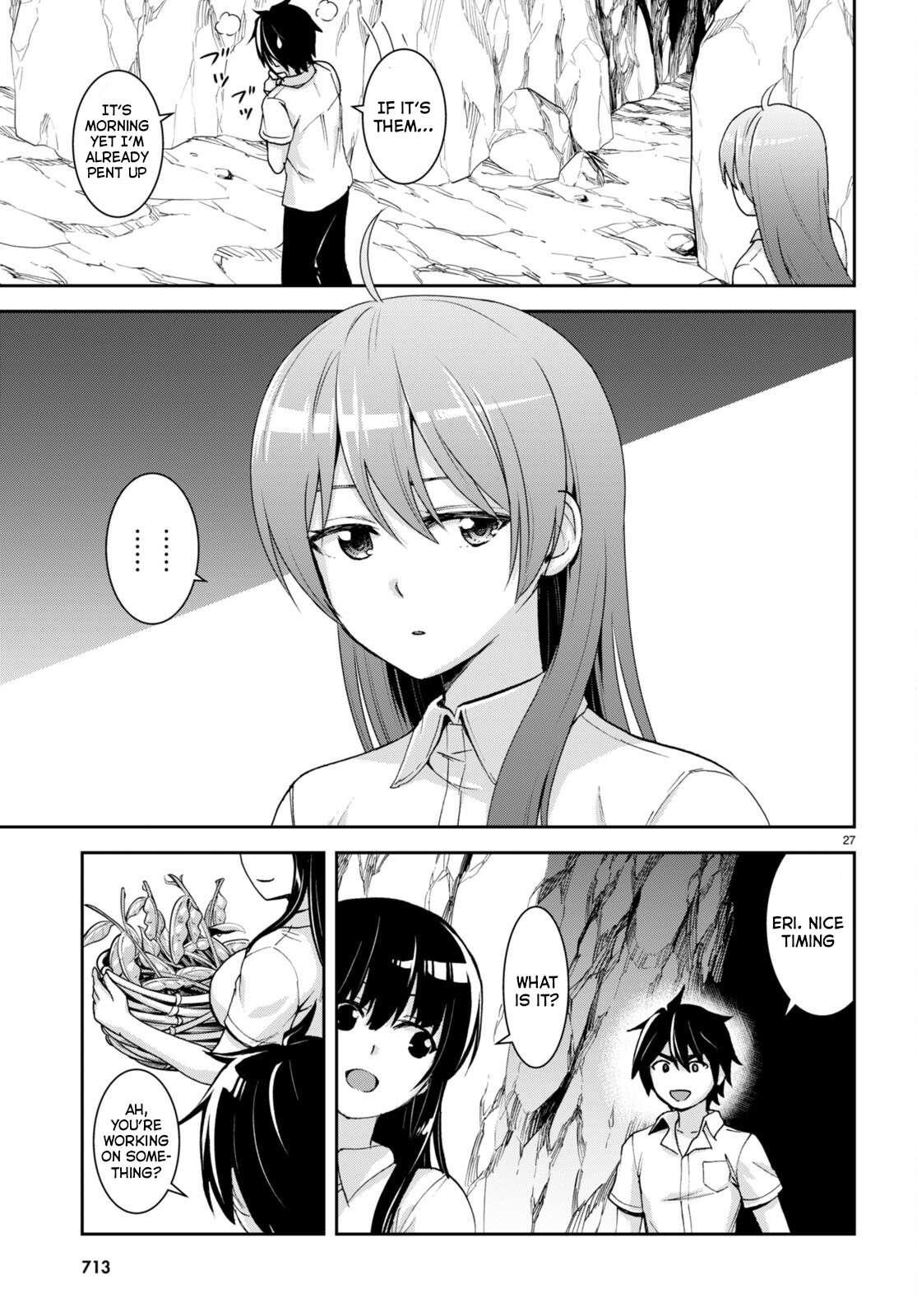Isekai Yurutto Survival Seikatsu: Gakkou No Minna To Isekai No Mujintou Ni Tenishitakedo Ore Dake Rakushou Desu Chapter 22 - Page 27 in English