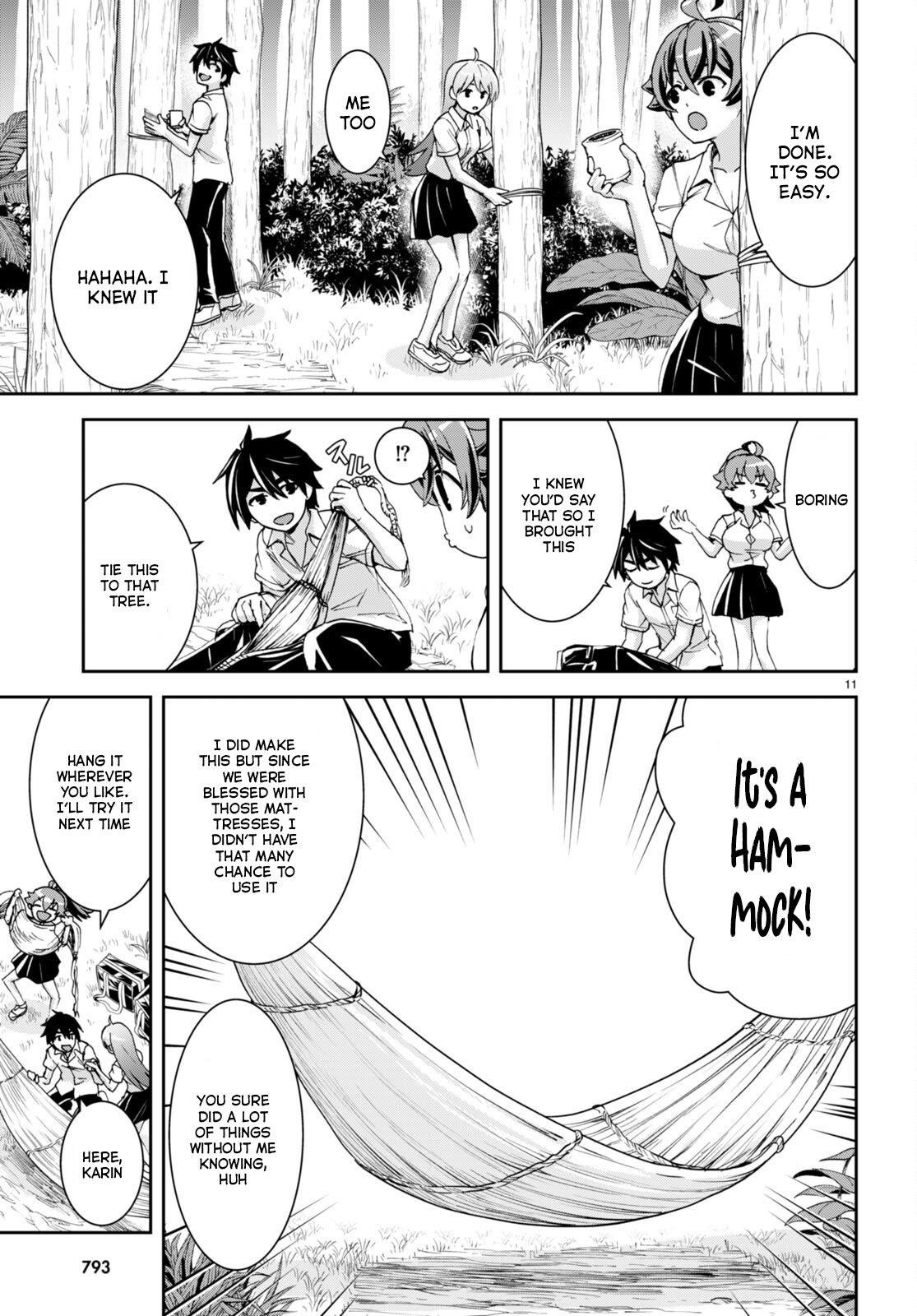Isekai Yurutto Survival Seikatsu: Gakkou No Minna To Isekai No Mujintou Ni Tenishitakedo Ore Dake Rakushou Desu Chapter 23 - Page 11 in English