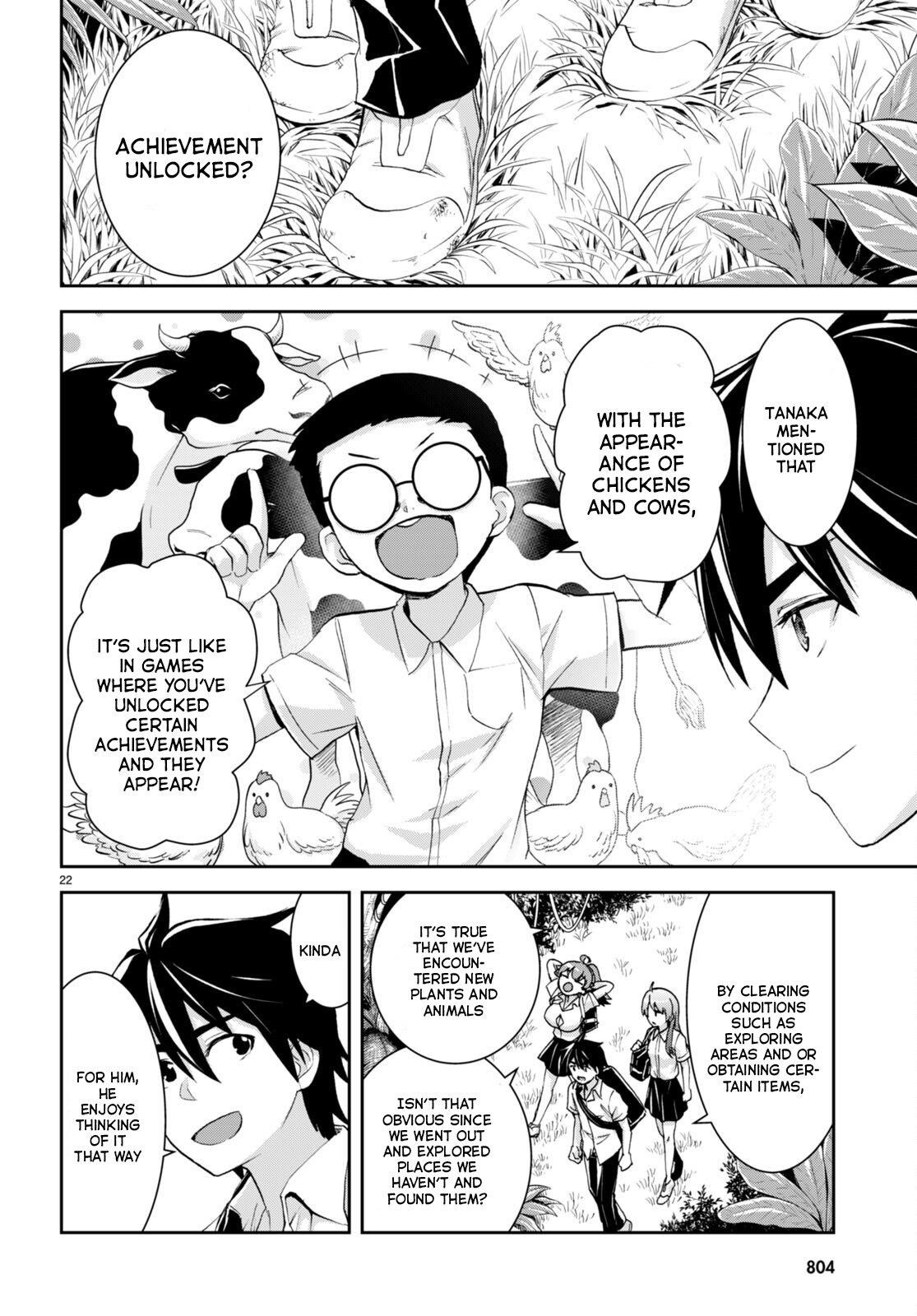 Isekai Yurutto Survival Seikatsu: Gakkou No Minna To Isekai No Mujintou Ni Tenishitakedo Ore Dake Rakushou Desu Chapter 23 - Page 22 in English