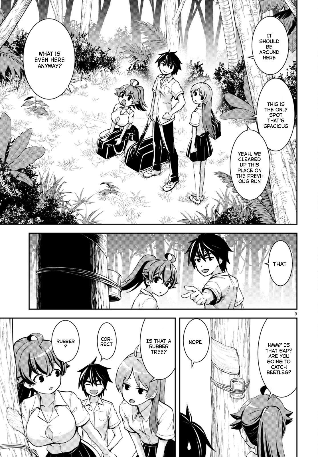 Isekai Yurutto Survival Seikatsu: Gakkou No Minna To Isekai No Mujintou Ni Tenishitakedo Ore Dake Rakushou Desu Chapter 23 - Page 9 in English