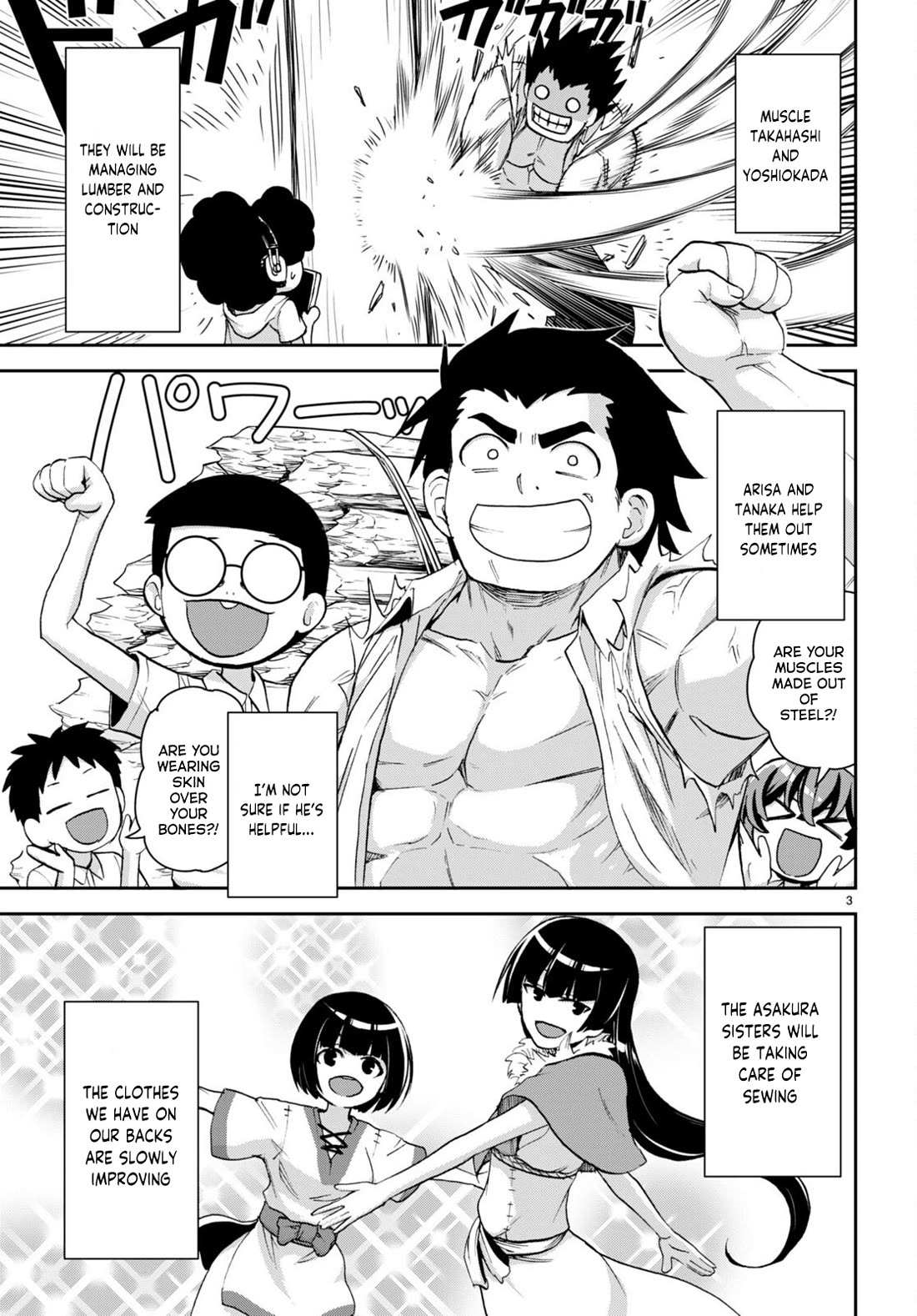 Isekai Yurutto Survival Seikatsu: Gakkou No Minna To Isekai No Mujintou Ni Tenishitakedo Ore Dake Rakushou Desu Chapter 24 - Page 4 in English