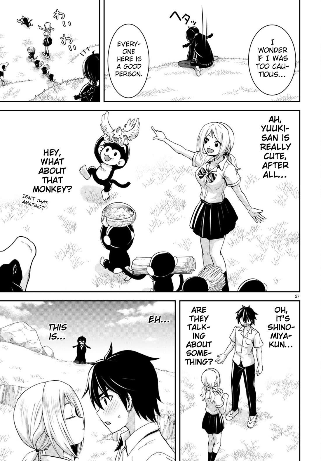 Isekai Yurutto Survival Seikatsu: Gakkou No Minna To Isekai No Mujintou Ni Tenishitakedo Ore Dake Rakushou Desu Chapter 27 - Page 28 in English