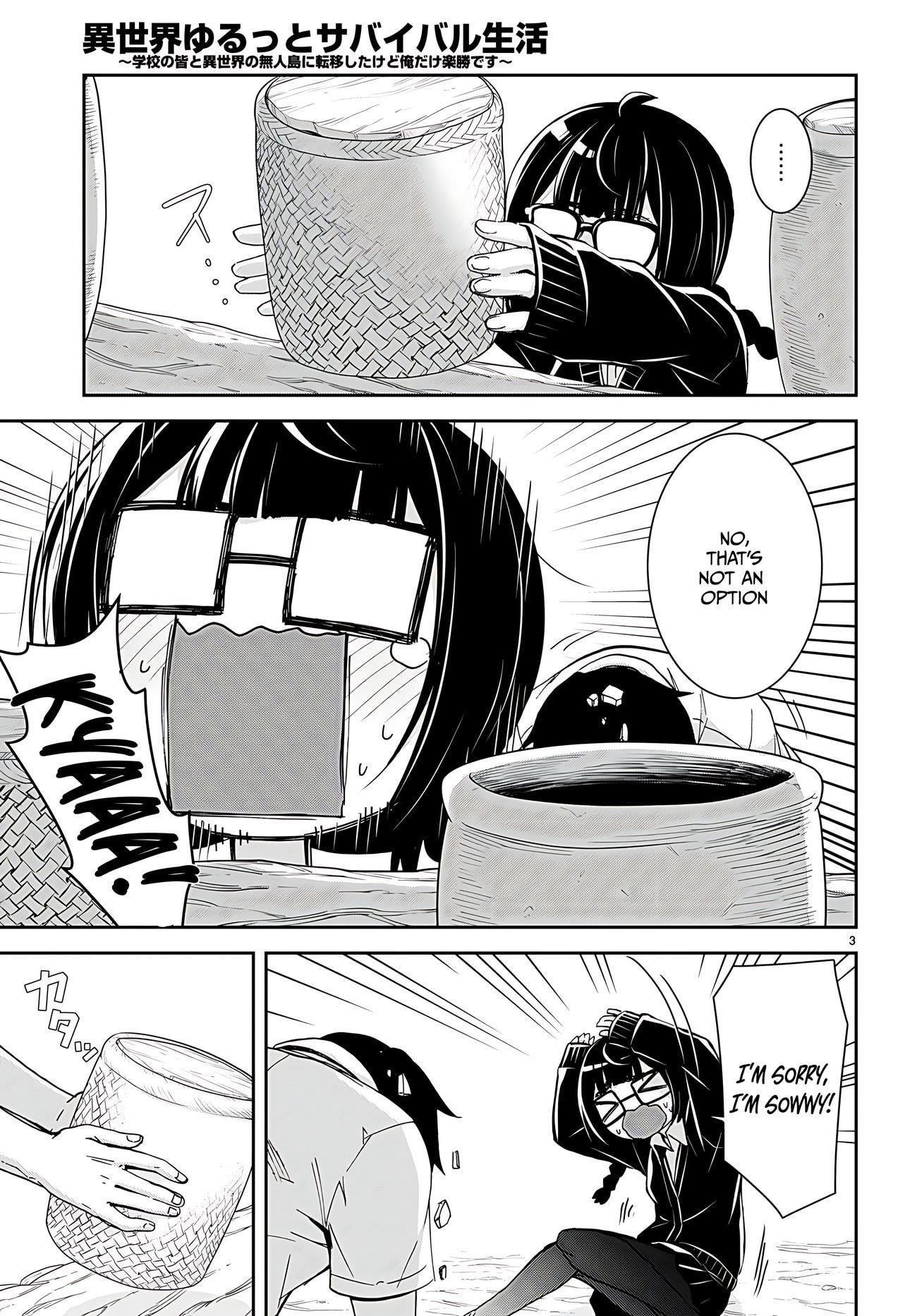 Isekai Yurutto Survival Seikatsu: Gakkou No Minna To Isekai No Mujintou Ni Tenishitakedo Ore Dake Rakushou Desu Chapter 29 - Page 4 in English