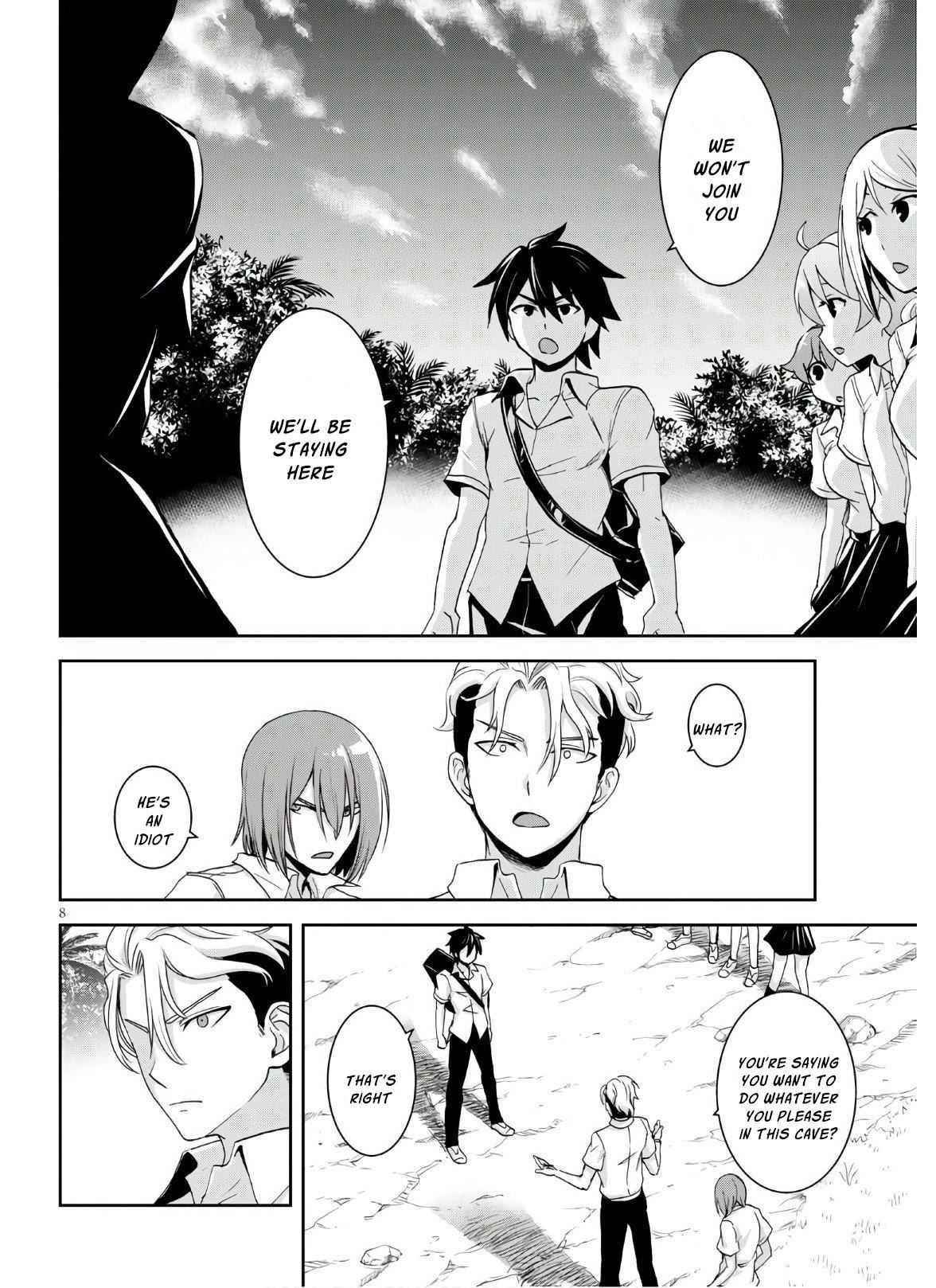 Isekai Yurutto Survival Seikatsu: Gakkou No Minna To Isekai No Mujintou Ni Tenishitakedo Ore Dake Rakushou Desu Chapter 3 - Page 8 in English
