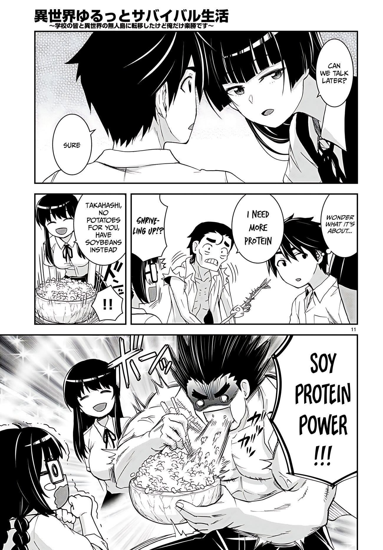 Isekai Yurutto Survival Seikatsu: Gakkou No Minna To Isekai No Mujintou Ni Tenishitakedo Ore Dake Rakushou Desu Chapter 32 - Page 12 in English