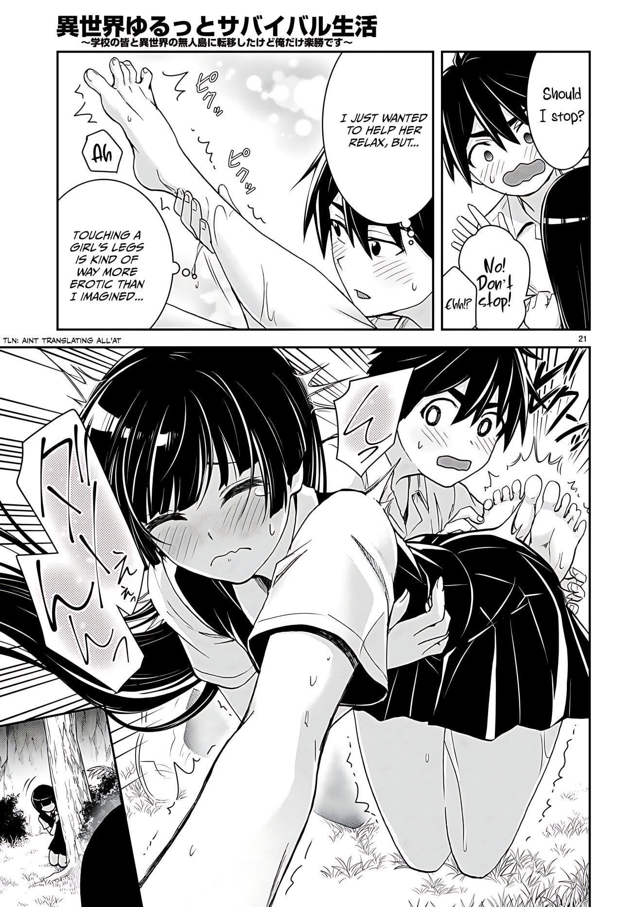 Isekai Yurutto Survival Seikatsu: Gakkou No Minna To Isekai No Mujintou Ni Tenishitakedo Ore Dake Rakushou Desu Chapter 32 - Page 22 in English