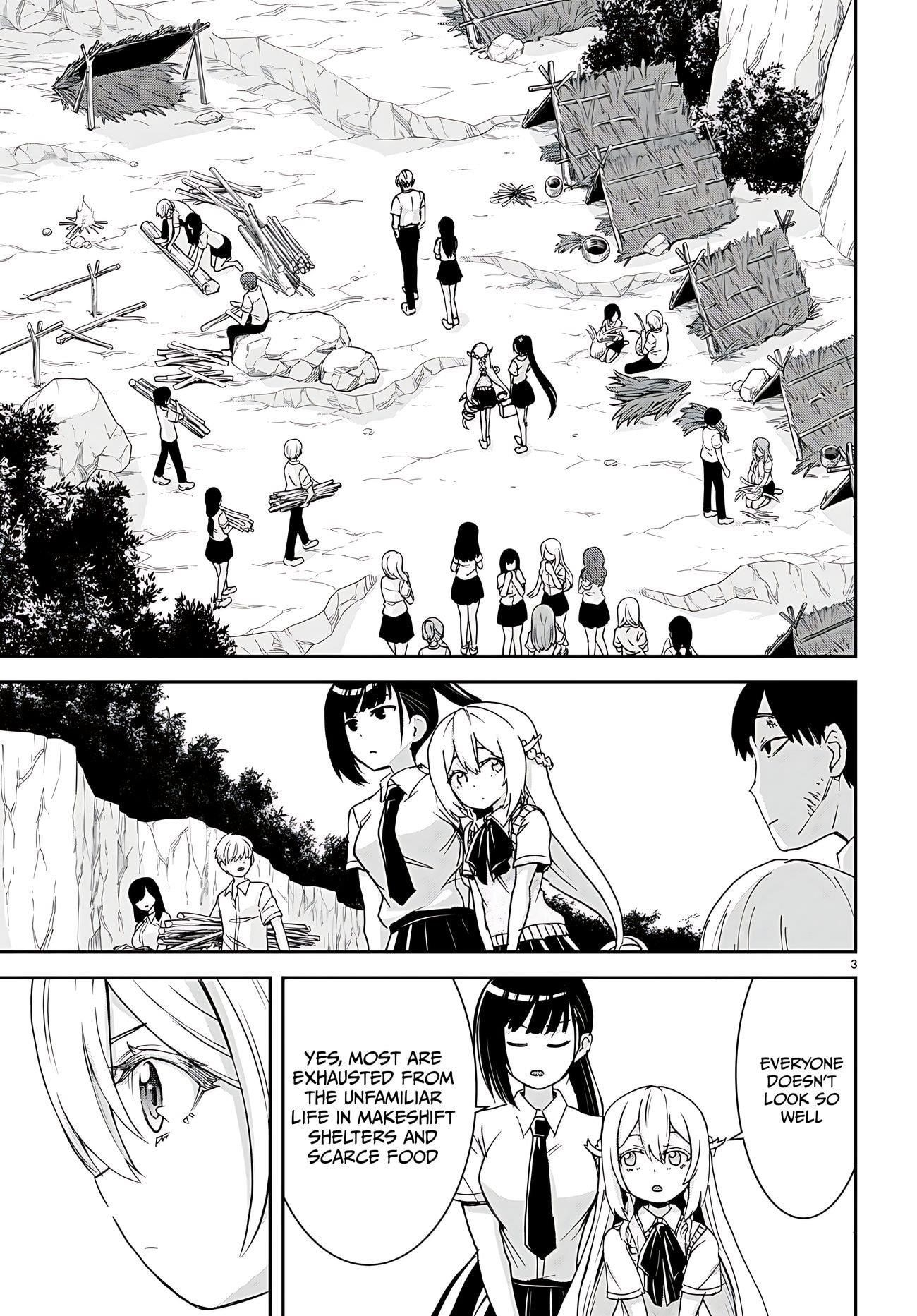 Isekai Yurutto Survival Seikatsu: Gakkou No Minna To Isekai No Mujintou Ni Tenishitakedo Ore Dake Rakushou Desu Chapter 34 - Page 4 in English