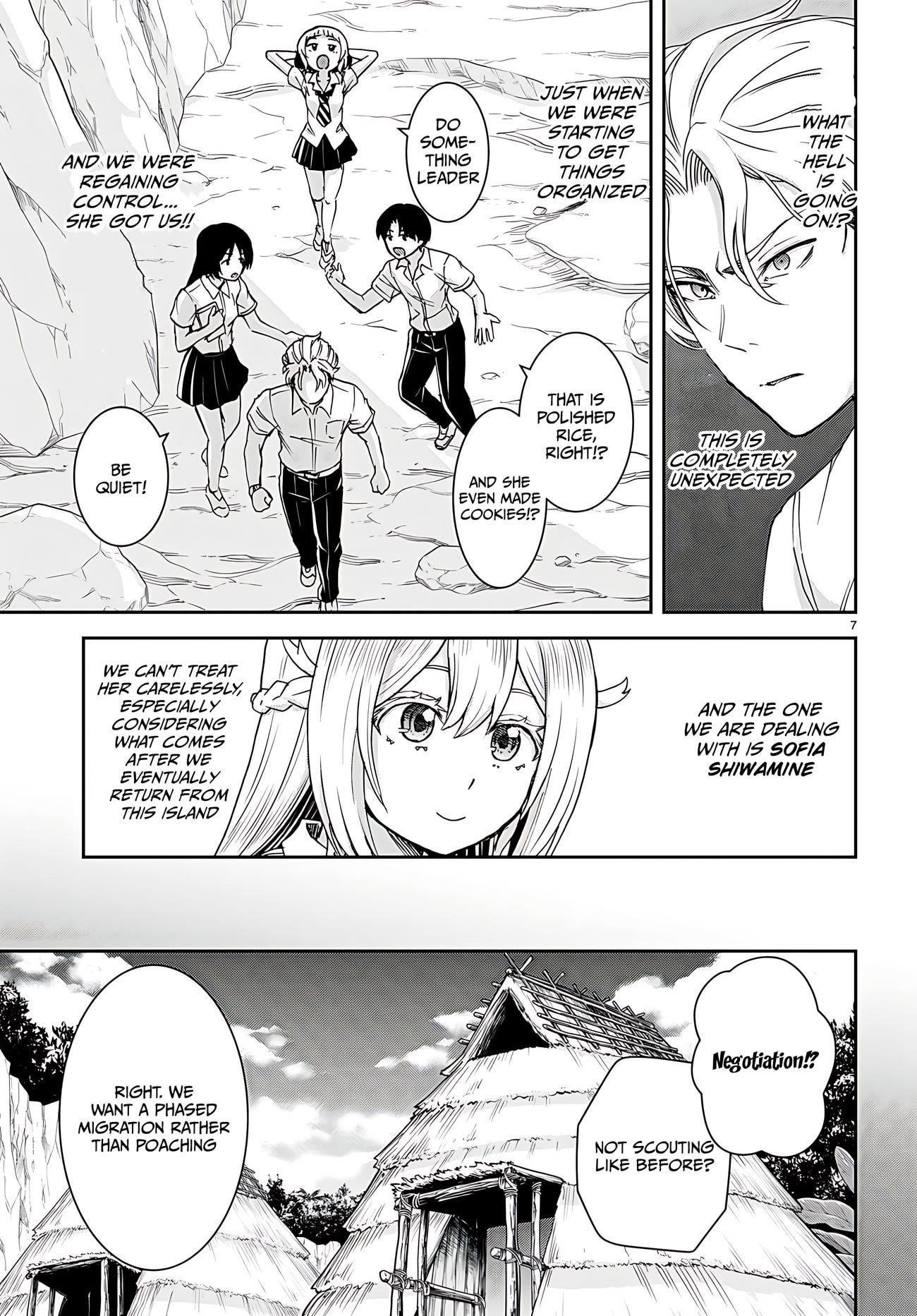 Isekai Yurutto Survival Seikatsu: Gakkou No Minna To Isekai No Mujintou Ni Tenishitakedo Ore Dake Rakushou Desu Chapter 34 - Page 8 in English