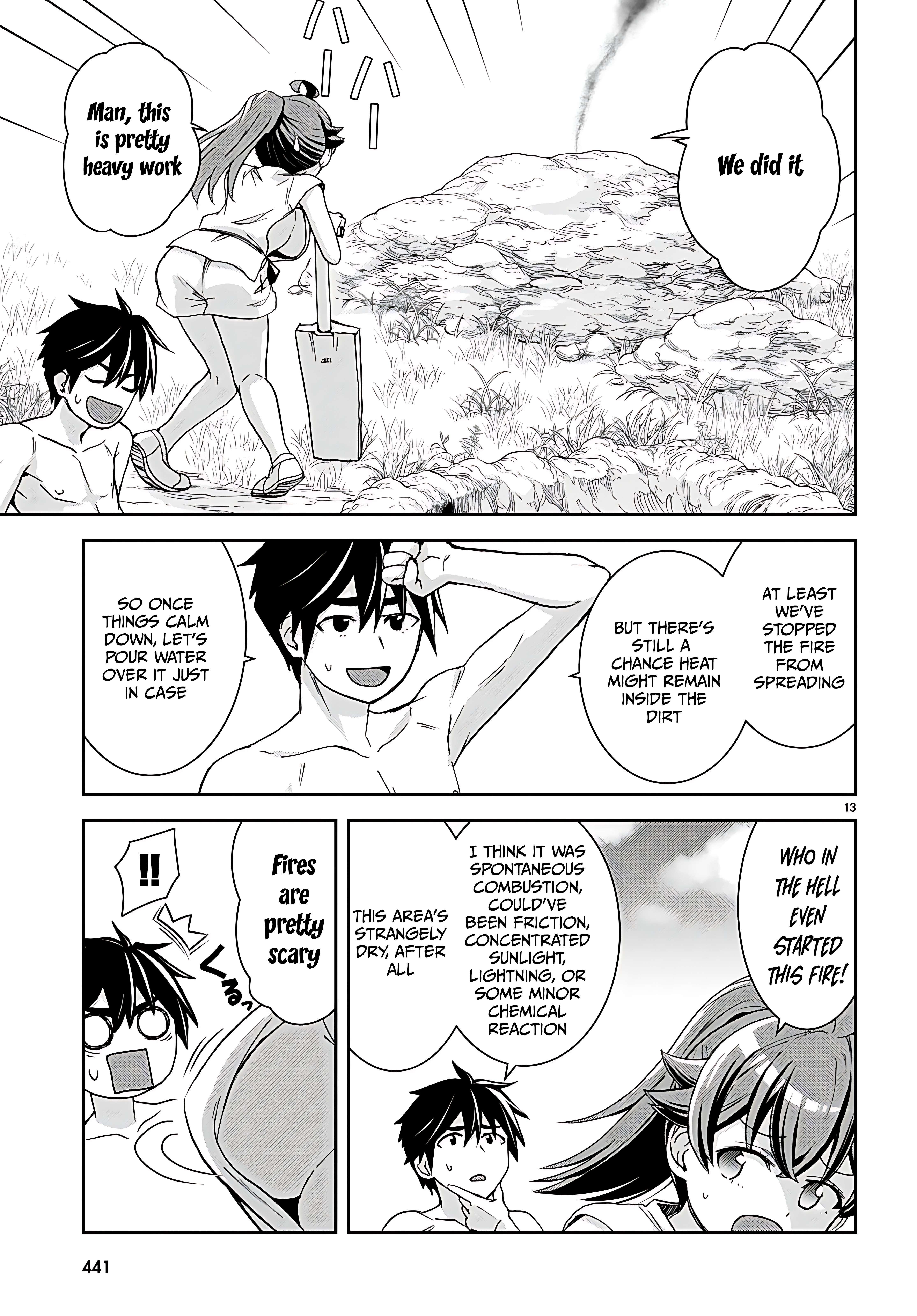 Isekai Yurutto Survival Seikatsu: Gakkou No Minna To Isekai No Mujintou Ni Tenishitakedo Ore Dake Rakushou Desu Chapter 35 - Page 14 in English