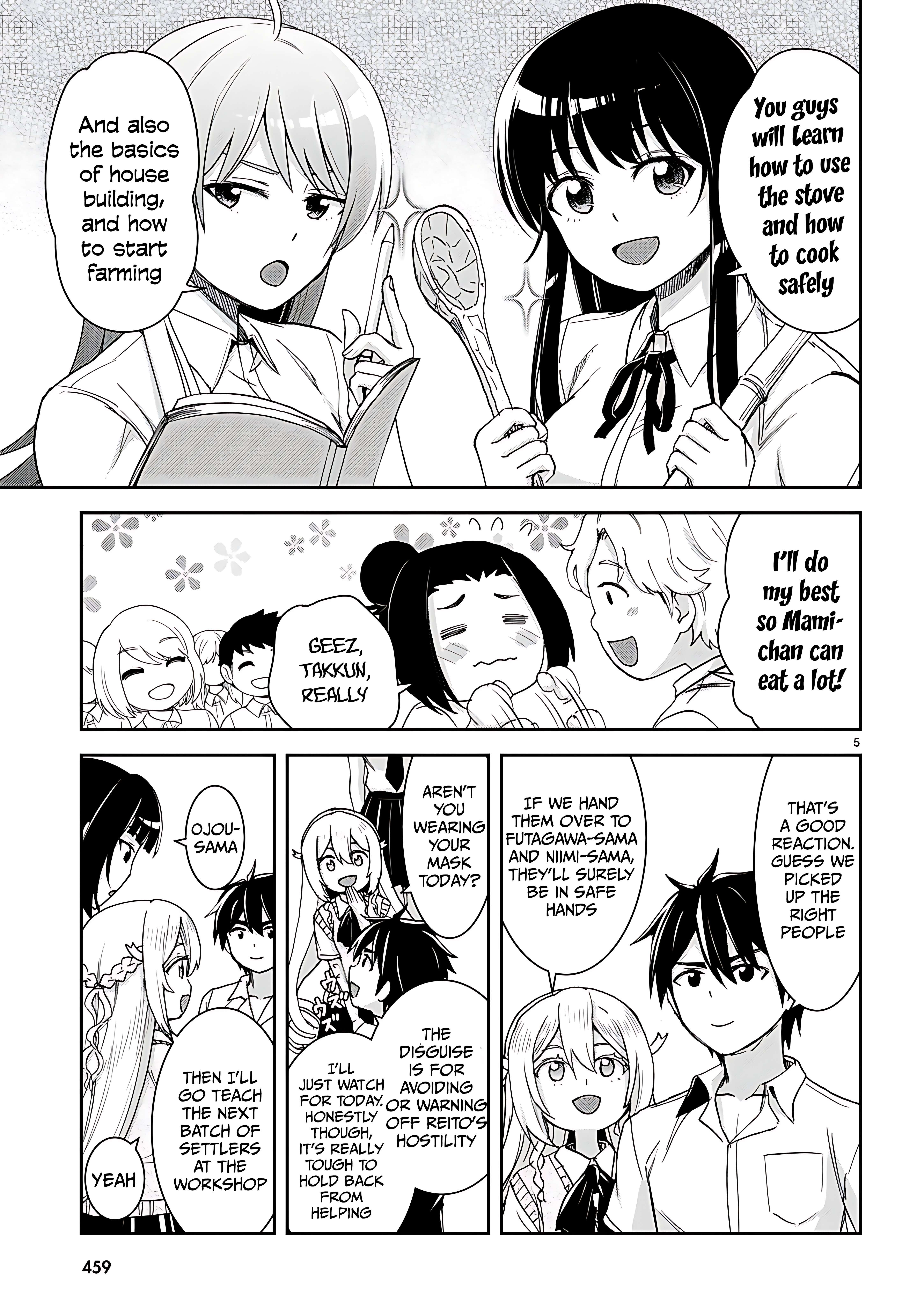 Isekai Yurutto Survival Seikatsu: Gakkou No Minna To Isekai No Mujintou Ni Tenishitakedo Ore Dake Rakushou Desu Chapter 37 - Page 6 in English