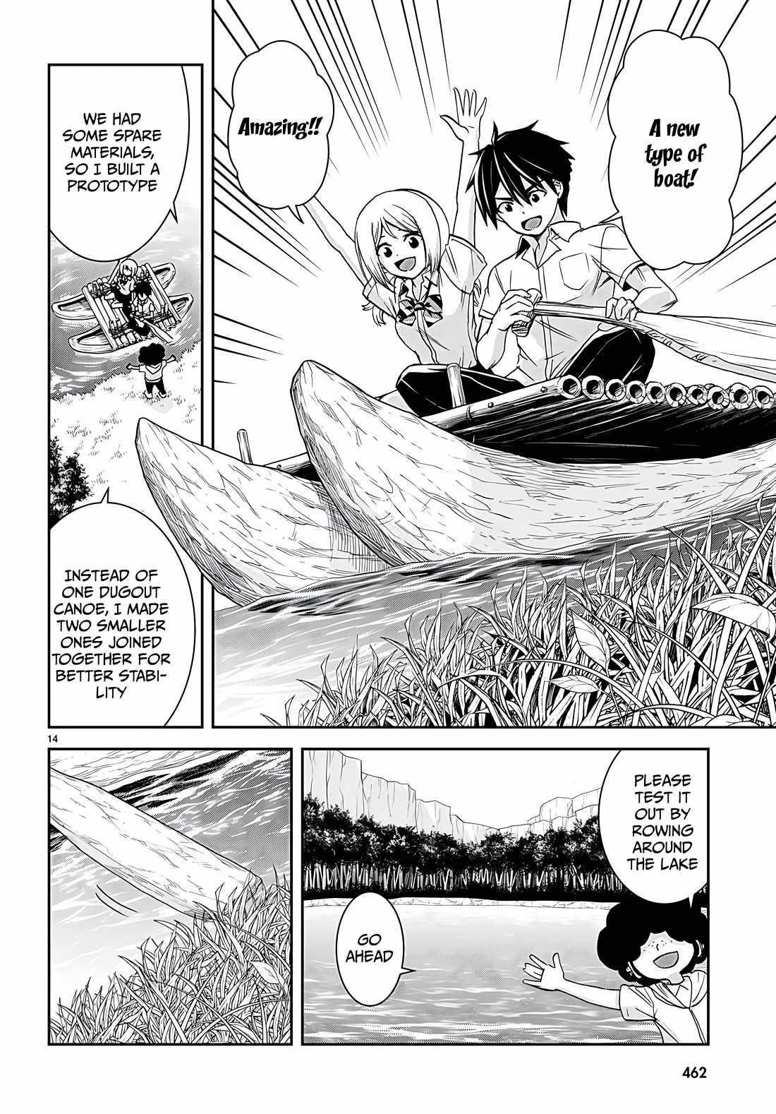 Isekai Yurutto Survival Seikatsu: Gakkou No Minna To Isekai No Mujintou Ni Tenishitakedo Ore Dake Rakushou Desu Chapter 38 - Page 14 in English