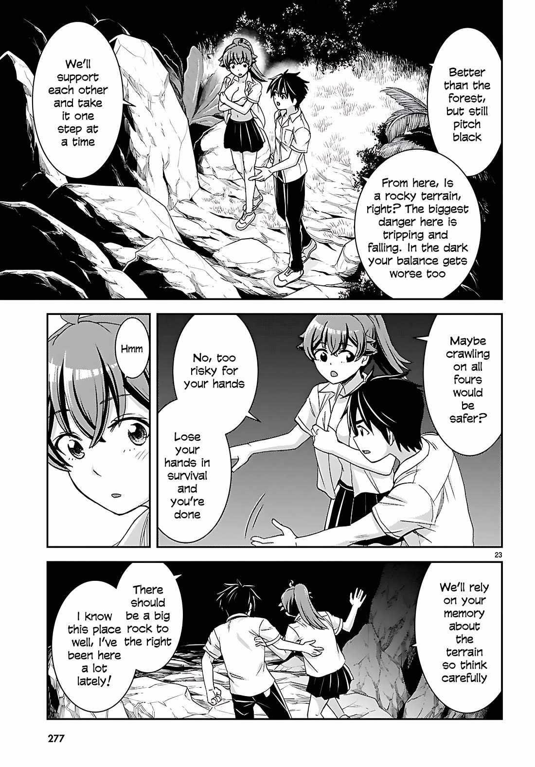 Isekai Yurutto Survival Seikatsu: Gakkou No Minna To Isekai No Mujintou Ni Tenishitakedo Ore Dake Rakushou Desu Chapter 39 - Page 23 in English