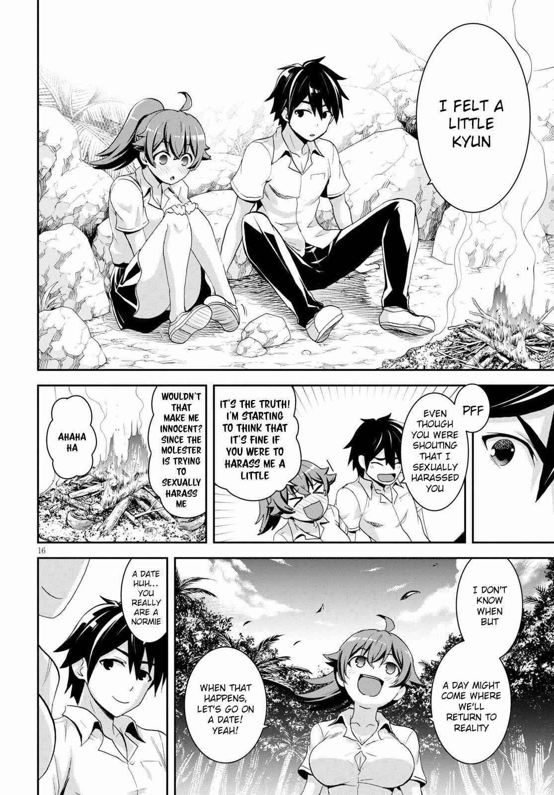 Isekai Yurutto Survival Seikatsu: Gakkou No Minna To Isekai No Mujintou Ni Tenishitakedo Ore Dake Rakushou Desu Chapter 4 - Page 16 in English