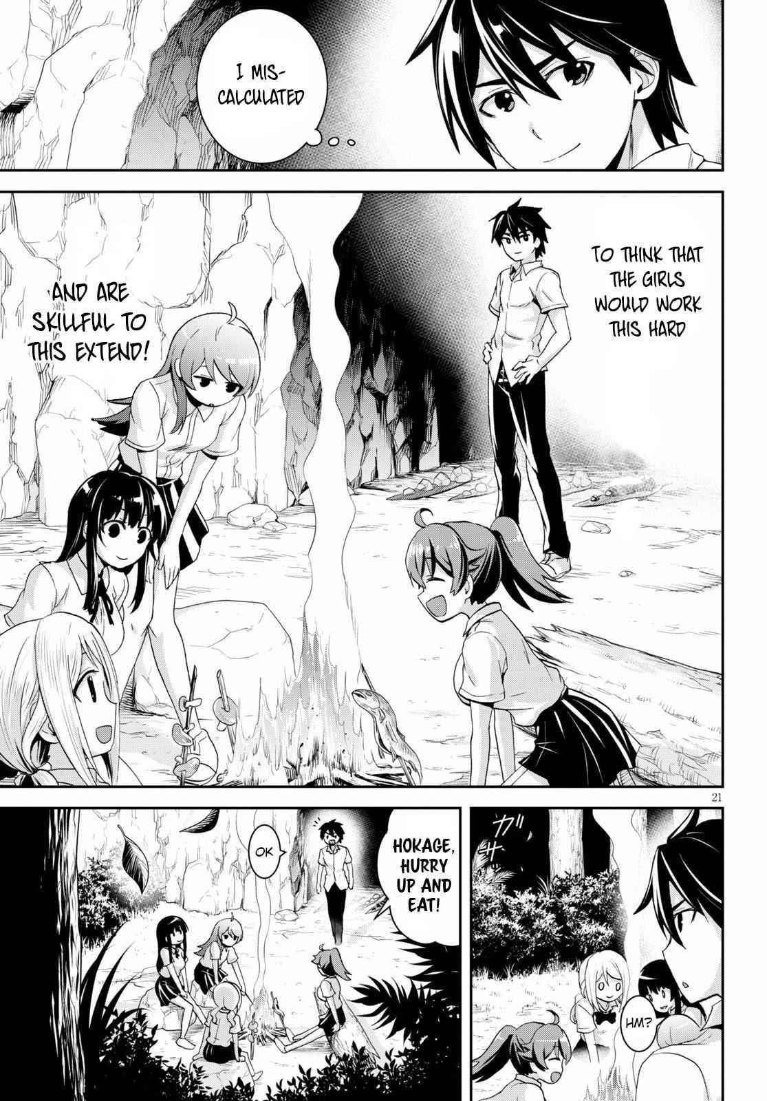 Isekai Yurutto Survival Seikatsu: Gakkou No Minna To Isekai No Mujintou Ni Tenishitakedo Ore Dake Rakushou Desu Chapter 4 - Page 21 in English