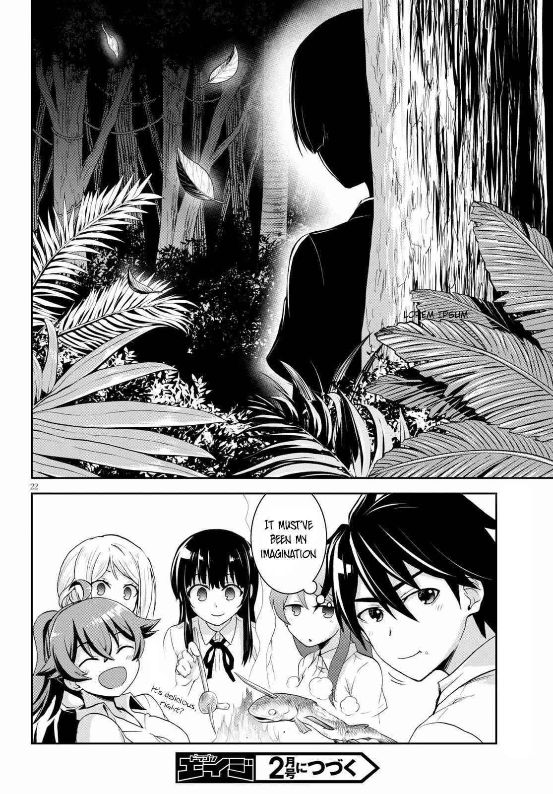 Isekai Yurutto Survival Seikatsu: Gakkou No Minna To Isekai No Mujintou Ni Tenishitakedo Ore Dake Rakushou Desu Chapter 4 - Page 22 in English