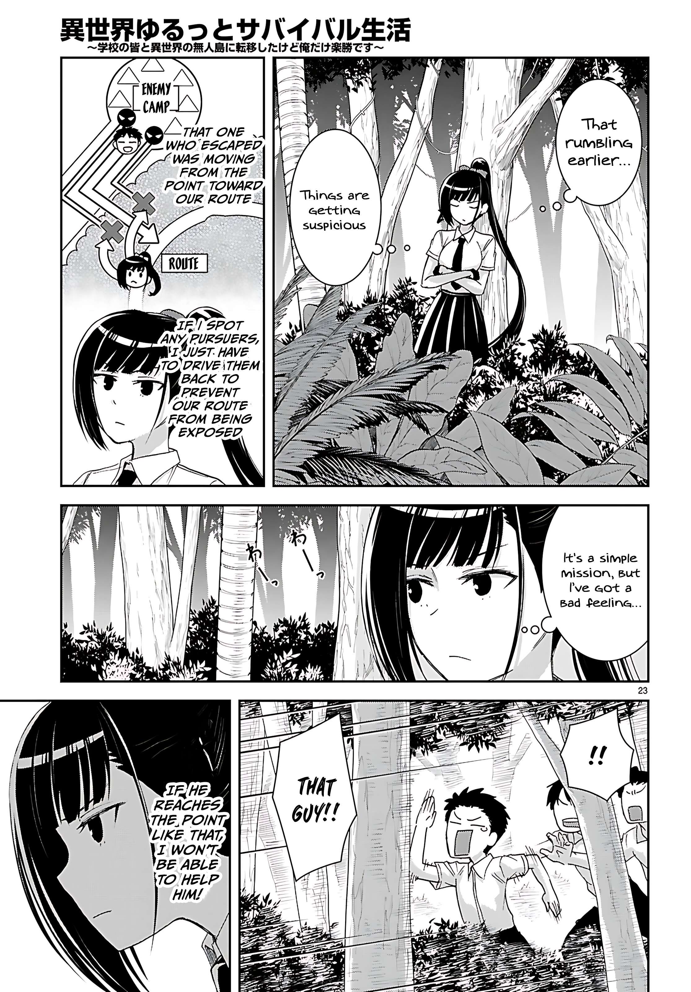 Isekai Yurutto Survival Seikatsu: Gakkou No Minna To Isekai No Mujintou Ni Tenishitakedo Ore Dake Rakushou Desu Chapter 45 - Page 25 in English